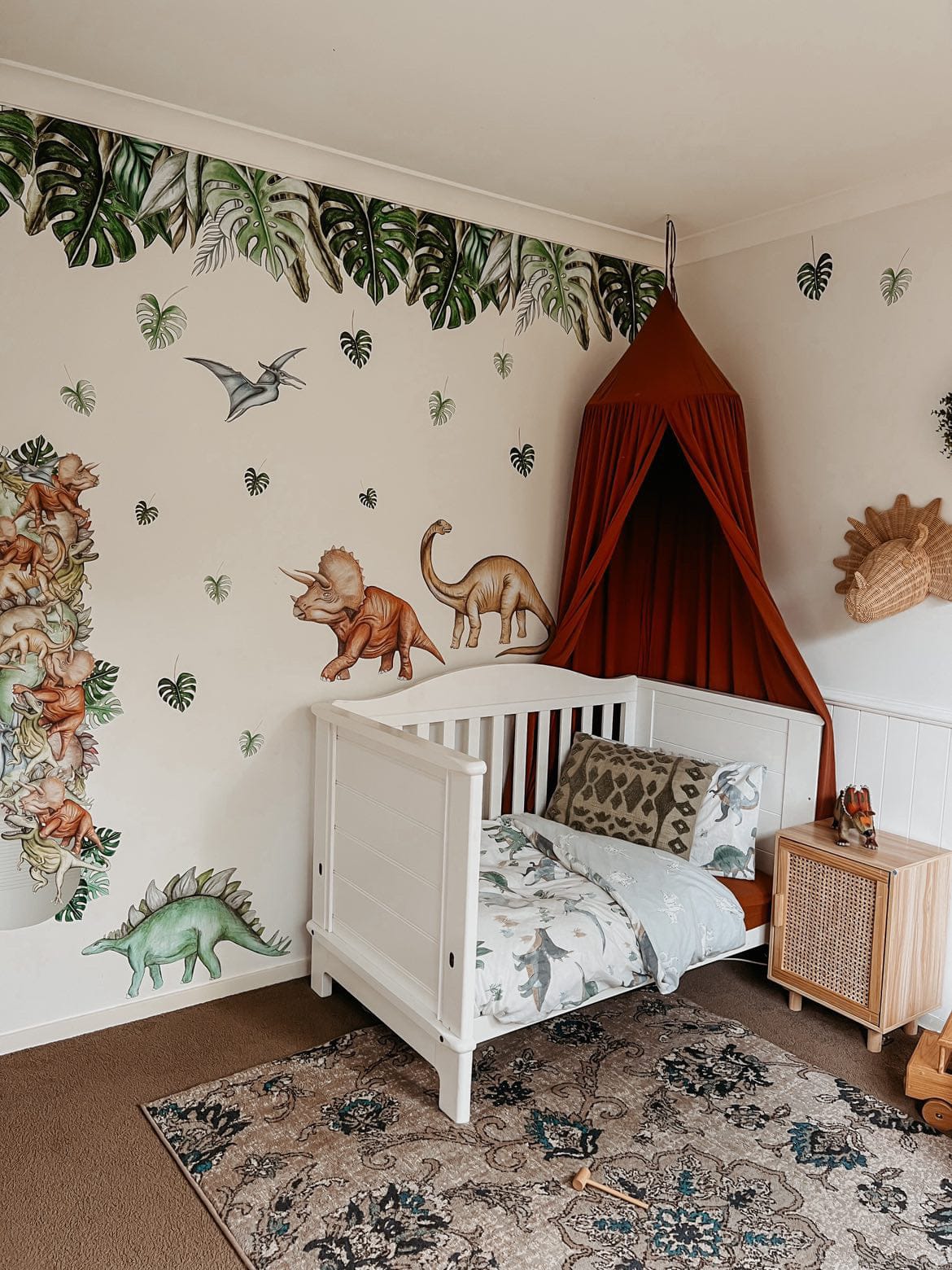 Polka Art Wall Decal Dinosaurs Wall Decals Australian Design Hand Painted Peel & Stick, Removable Wall Decal. Nursery, Kids Playroom, Kids Teens Bedroom