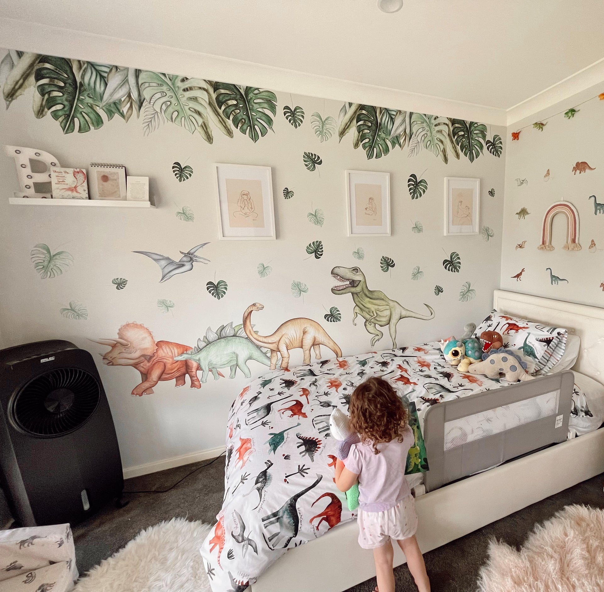 Polka Art Wall Decal Dinosaurs Wall Decals Australian Design Hand Painted Peel & Stick, Removable Wall Decal. Nursery, Kids Playroom, Kids Teens Bedroom