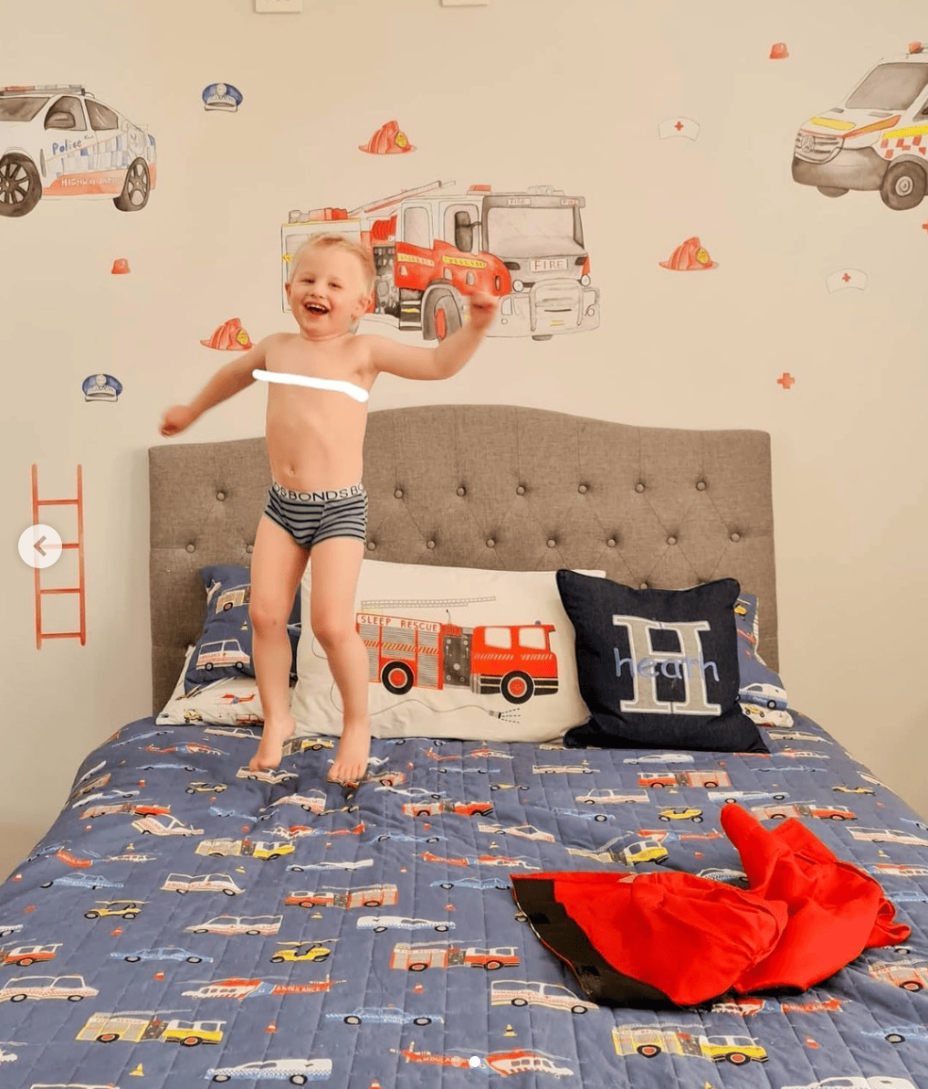 Polka Art Wall Decal Emergency Vehicles Australian Design Hand Painted Peel & Stick, Removable Wall Decal. Nursery, Kids Playroom, Kids Teens Bedroom