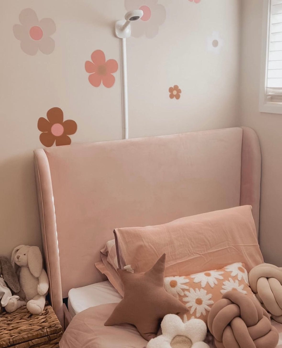 Polka Art Wall Decal Large (125cm x 55cm) New Candy Flowers Australian Design Hand Painted Peel & Stick, Removable Wall Decal. Nursery, Kids Playroom, Kids Teens Bedroom