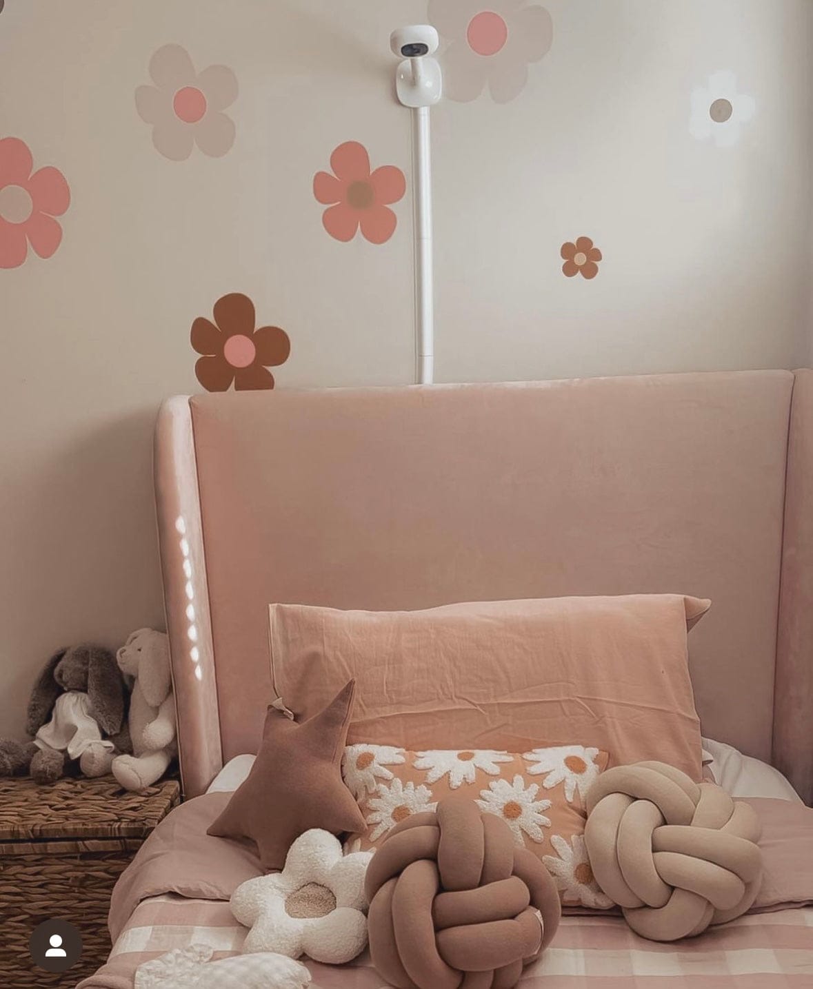 Polka Art Wall Decal Large (125cm x 55cm) New Candy Flowers Australian Design Hand Painted Peel & Stick, Removable Wall Decal. Nursery, Kids Playroom, Kids Teens Bedroom
