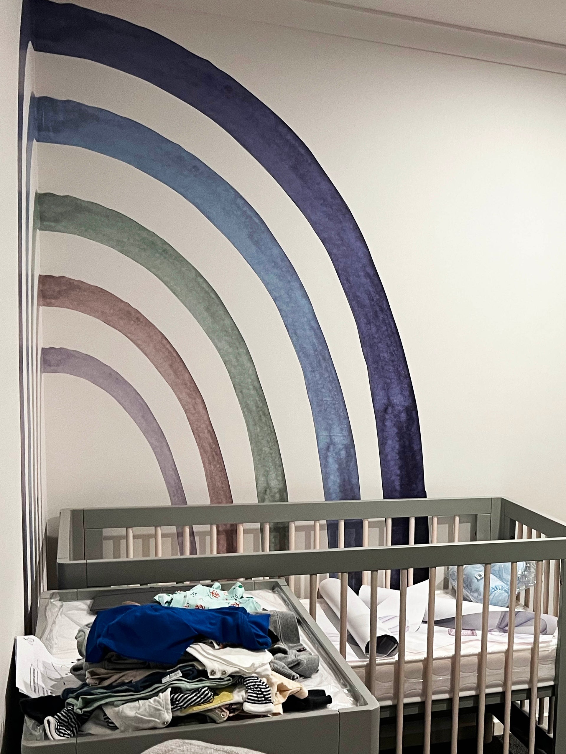 Polka Art Wall Decal Large Rainbow Wall Decals Australian Design Hand Painted Peel & Stick, Removable Wall Decal. Nursery, Kids Playroom, Kids Teens Bedroom