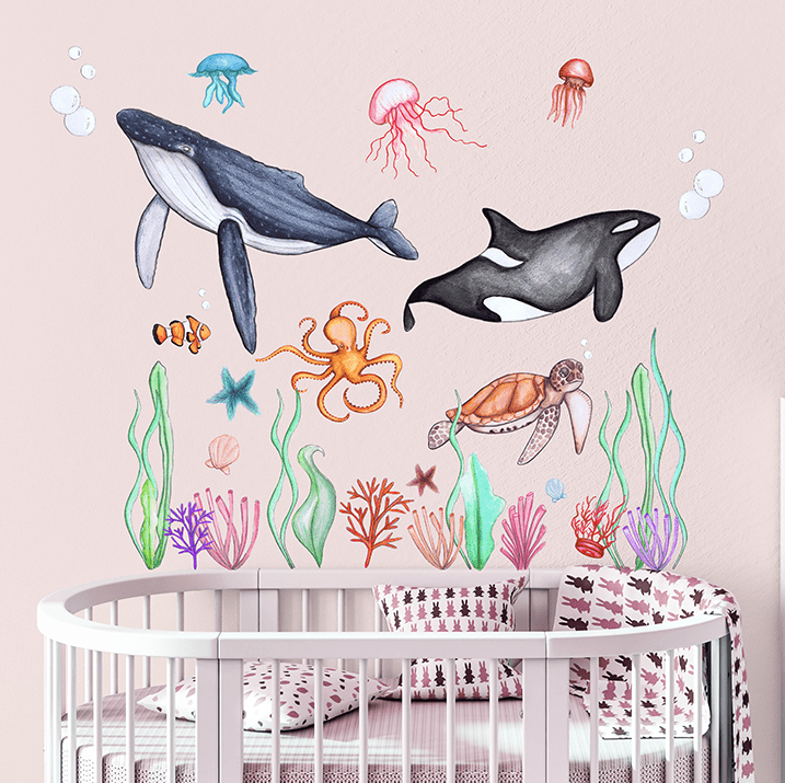 Polka Art Wall Decal Life is the Bubbles Australian Design Hand Painted Peel & Stick, Removable Wall Decal. Nursery, Kids Playroom, Kids Teens Bedroom