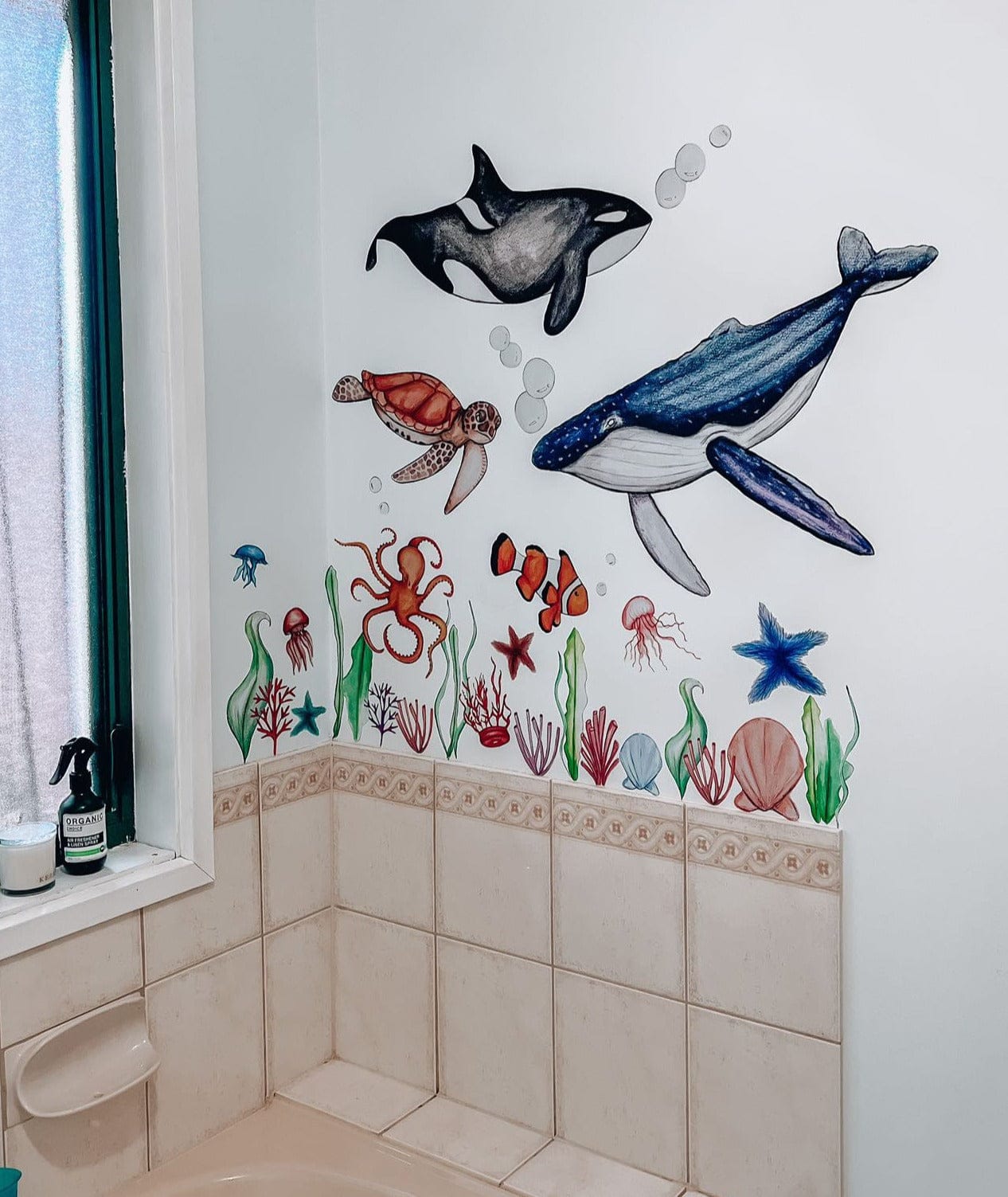 Polka Art Wall Decal Life is the Bubbles Australian Design Hand Painted Peel & Stick, Removable Wall Decal. Nursery, Kids Playroom, Kids Teens Bedroom