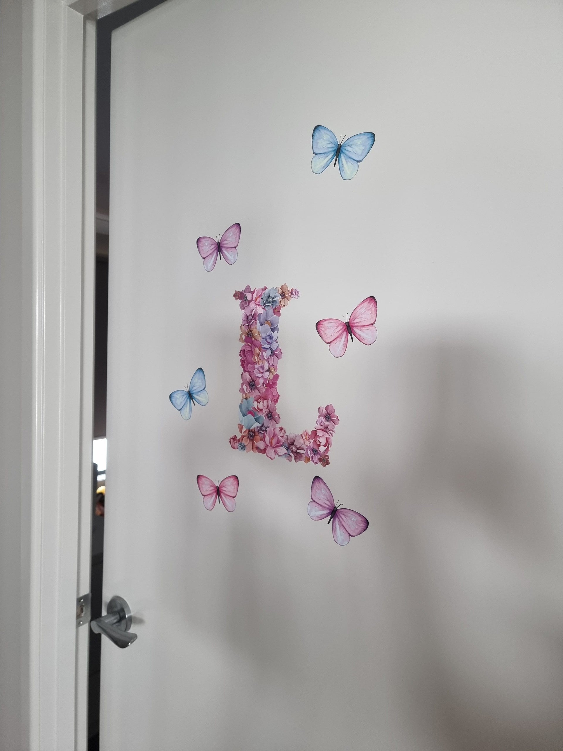 Polka Art Wall Decal Multi Coloured Sprinkled Butterflies Australian Design Hand Painted Peel & Stick, Removable Wall Decal. Nursery, Kids Playroom, Kids Teens Bedroom