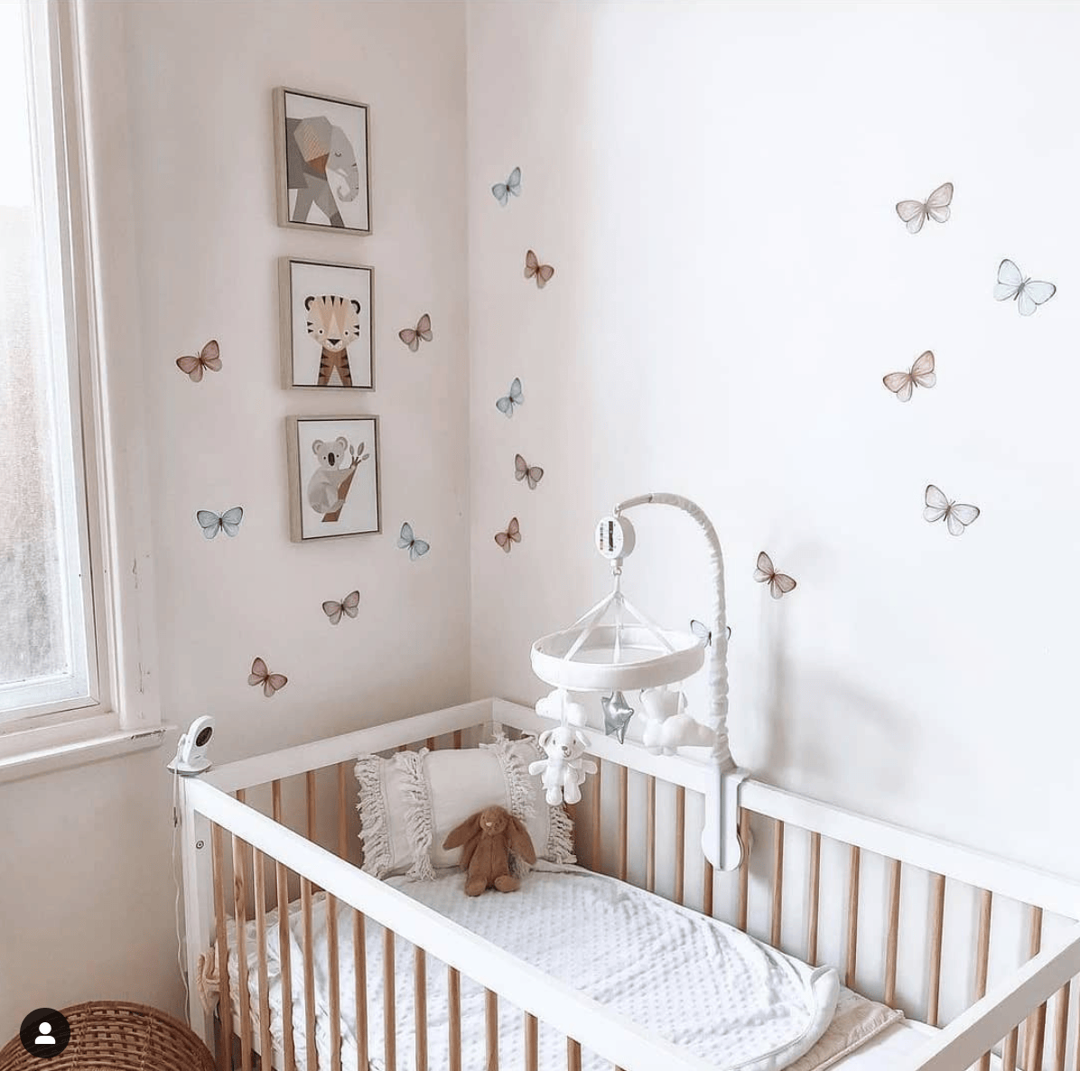 Polka Art Wall Decal Multi Coloured Sprinkled Butterflies Australian Design Hand Painted Peel & Stick, Removable Wall Decal. Nursery, Kids Playroom, Kids Teens Bedroom
