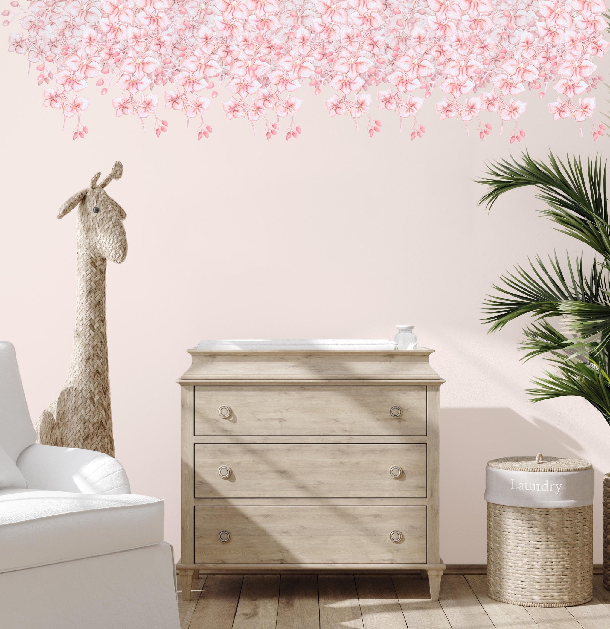 Polka Art Wall Decal One Size (2 x 1.25cm x 30cm Strips) Orchids Australian Design Hand Painted Peel & Stick, Removable Wall Decal. Nursery, Kids Playroom, Kids Teens Bedroom