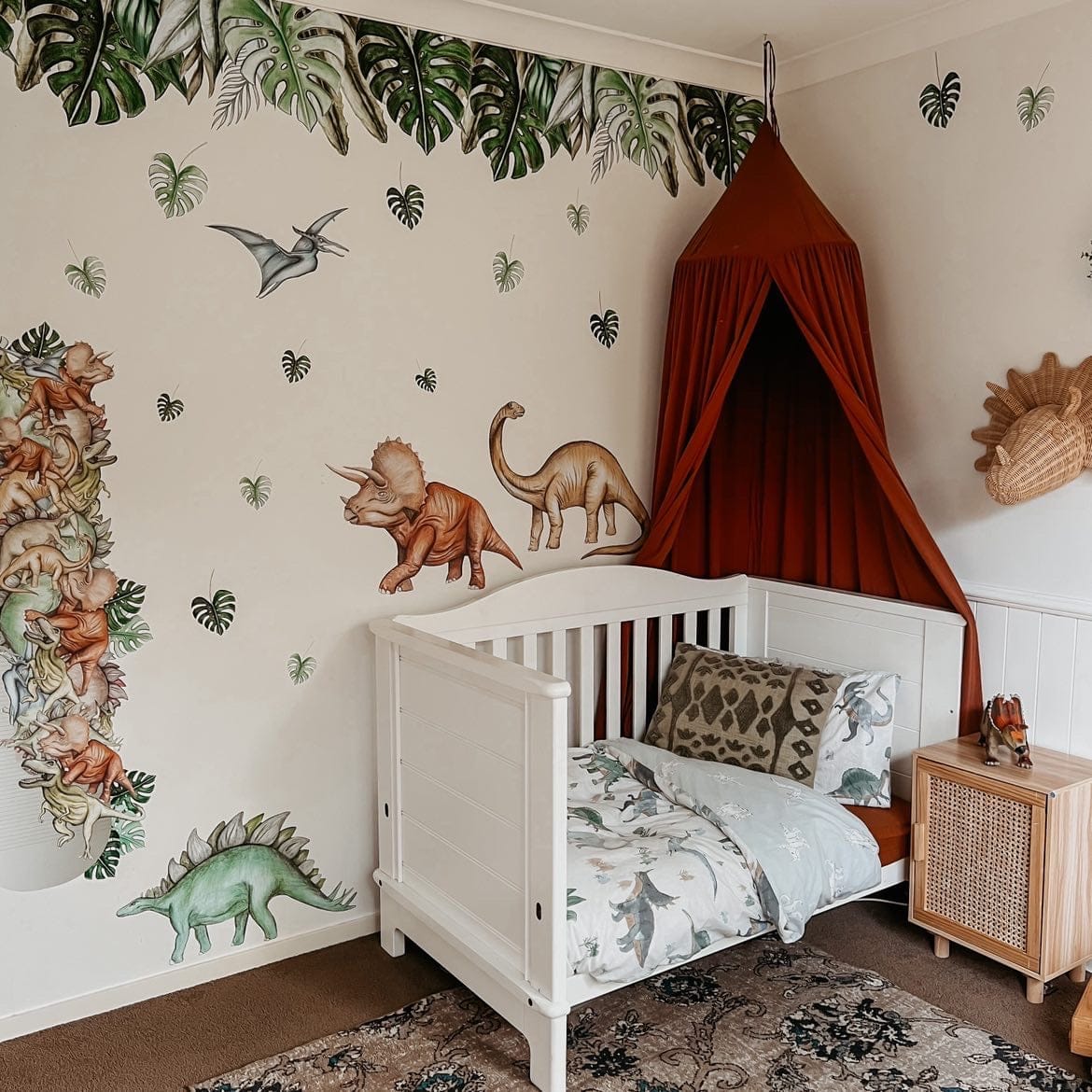 Polka Art Wall Decal One Size Dinosaur Height Chart Australian Design Hand Painted Peel & Stick, Removable Wall Decal. Nursery, Kids Playroom, Kids Teens Bedroom