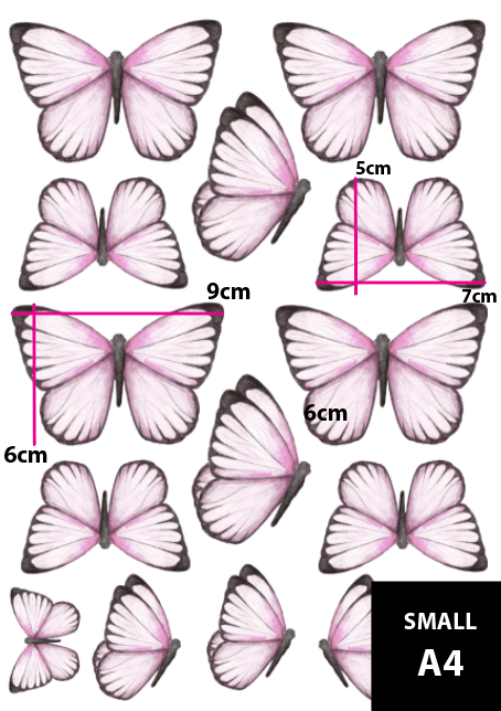 Polka Art Wall Decal Pastel Butterflies Australian Design Hand Painted Peel & Stick, Removable Wall Decal. Nursery, Kids Playroom, Kids Teens Bedroom