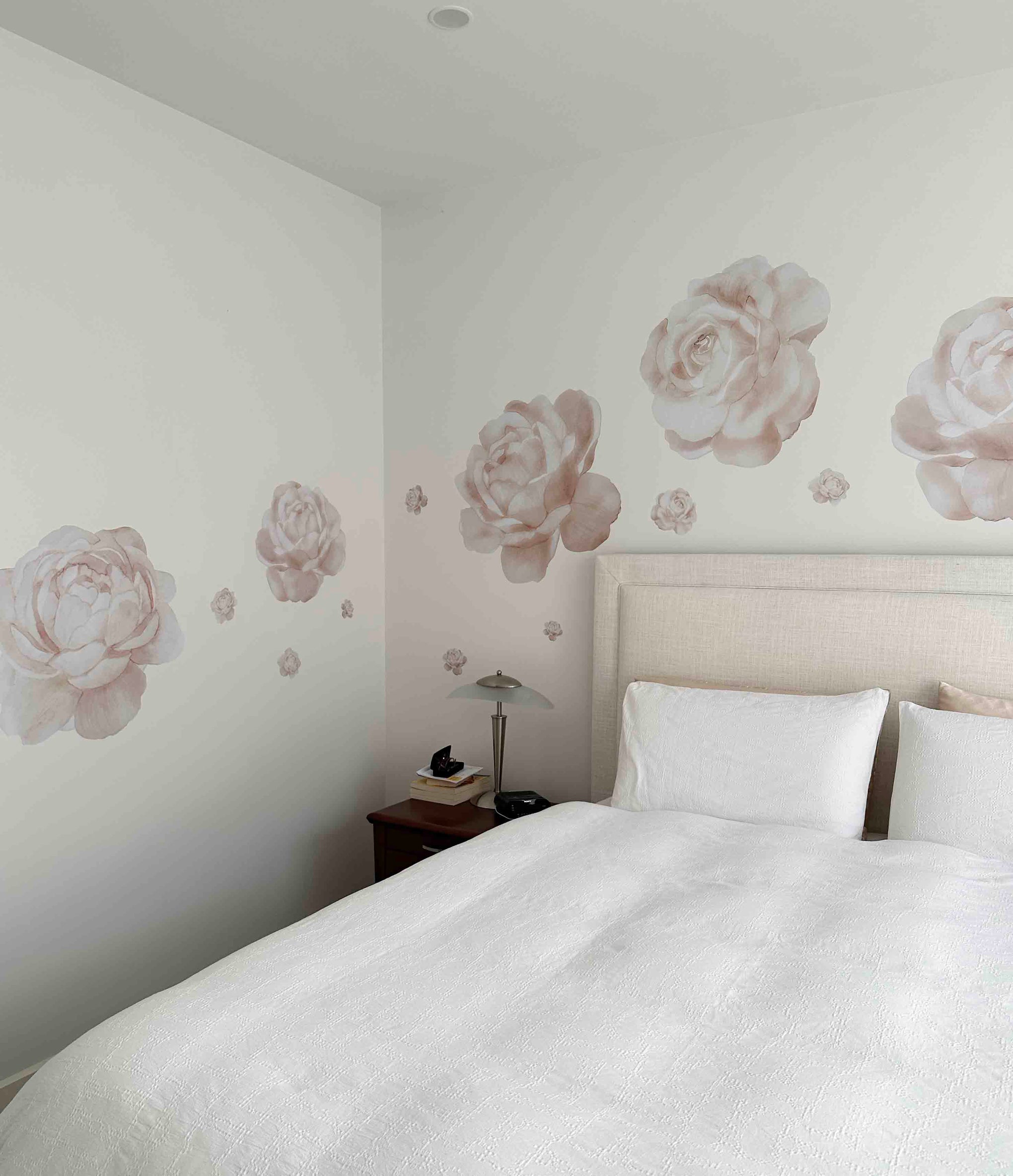 Polka Art Wall Decal Pastel Rose Wall Decals Australian Design Hand Painted Peel & Stick, Removable Wall Decal. Nursery, Kids Playroom, Kids Teens Bedroom