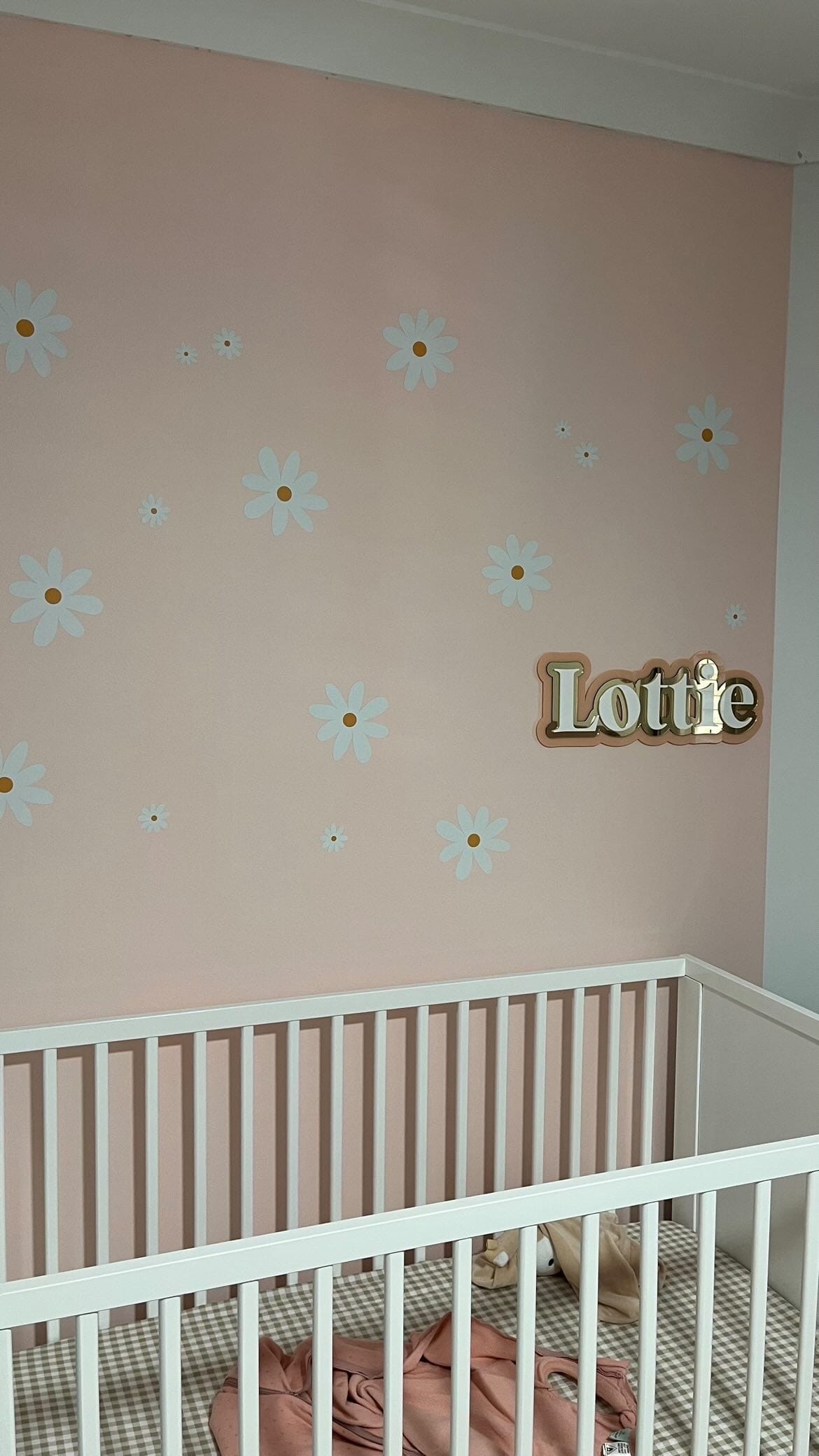 Polka Art Wall Decal Simple Daisy's Australian Design Hand Painted Peel & Stick, Removable Wall Decal. Nursery, Kids Playroom, Kids Teens Bedroom