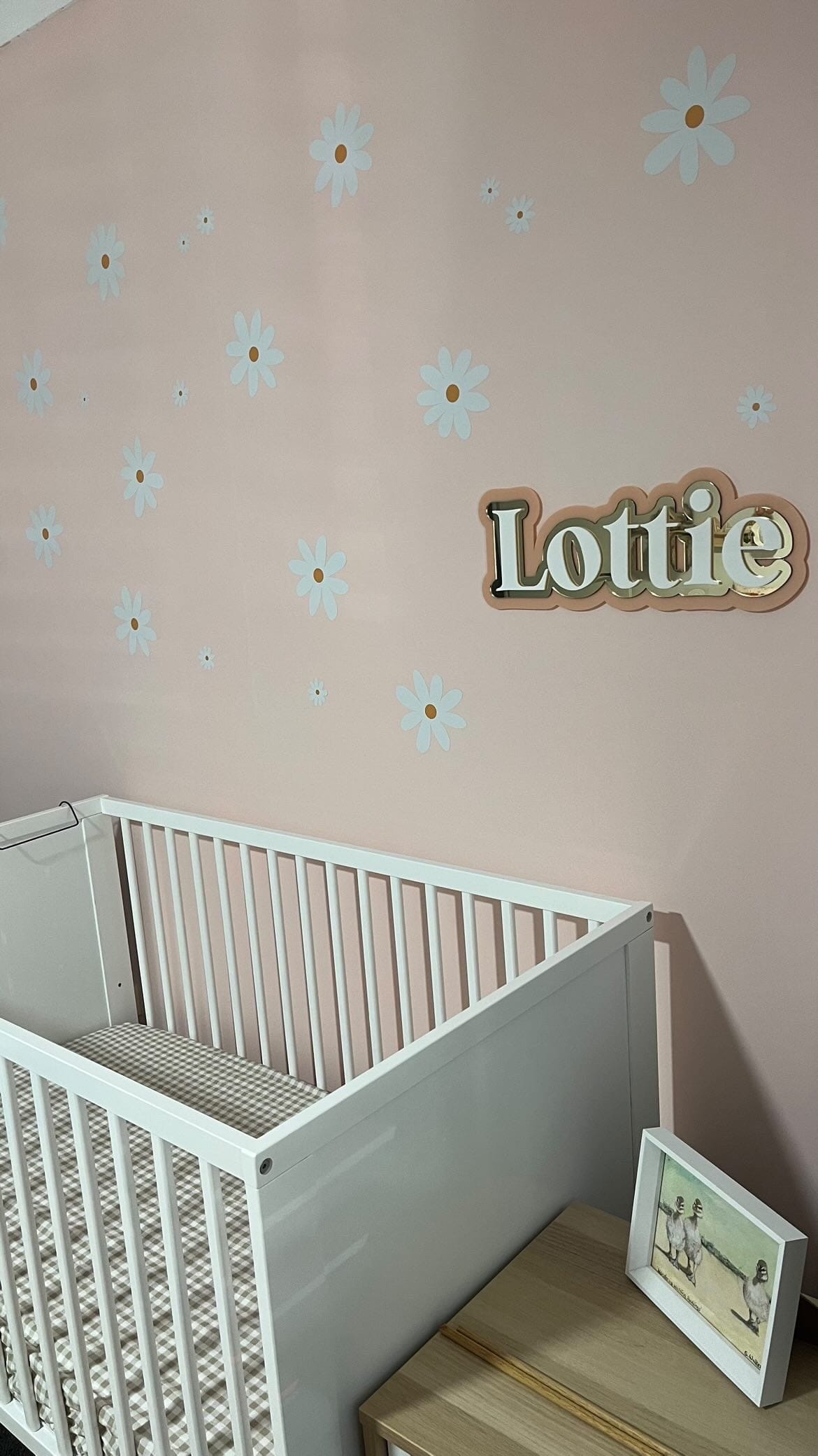 Polka Art Wall Decal Simple Daisy's Australian Design Hand Painted Peel & Stick, Removable Wall Decal. Nursery, Kids Playroom, Kids Teens Bedroom