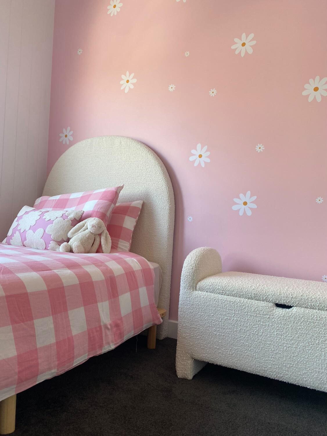Polka Art Wall Decal Simple Daisy's Australian Design Hand Painted Peel & Stick, Removable Wall Decal. Nursery, Kids Playroom, Kids Teens Bedroom