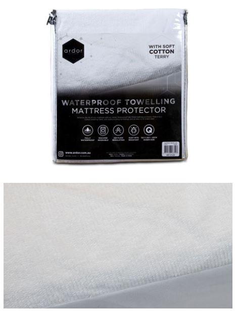 Ardor TOWELLING WATERPROOF Mattress Protector Ardor Bedding