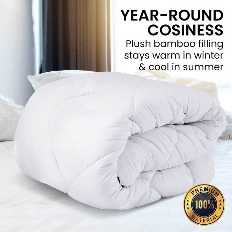 LAURA HILL 800GSM MICROFIBRE BAMBOO QUILT COMFORTER DOONA Laura Hill