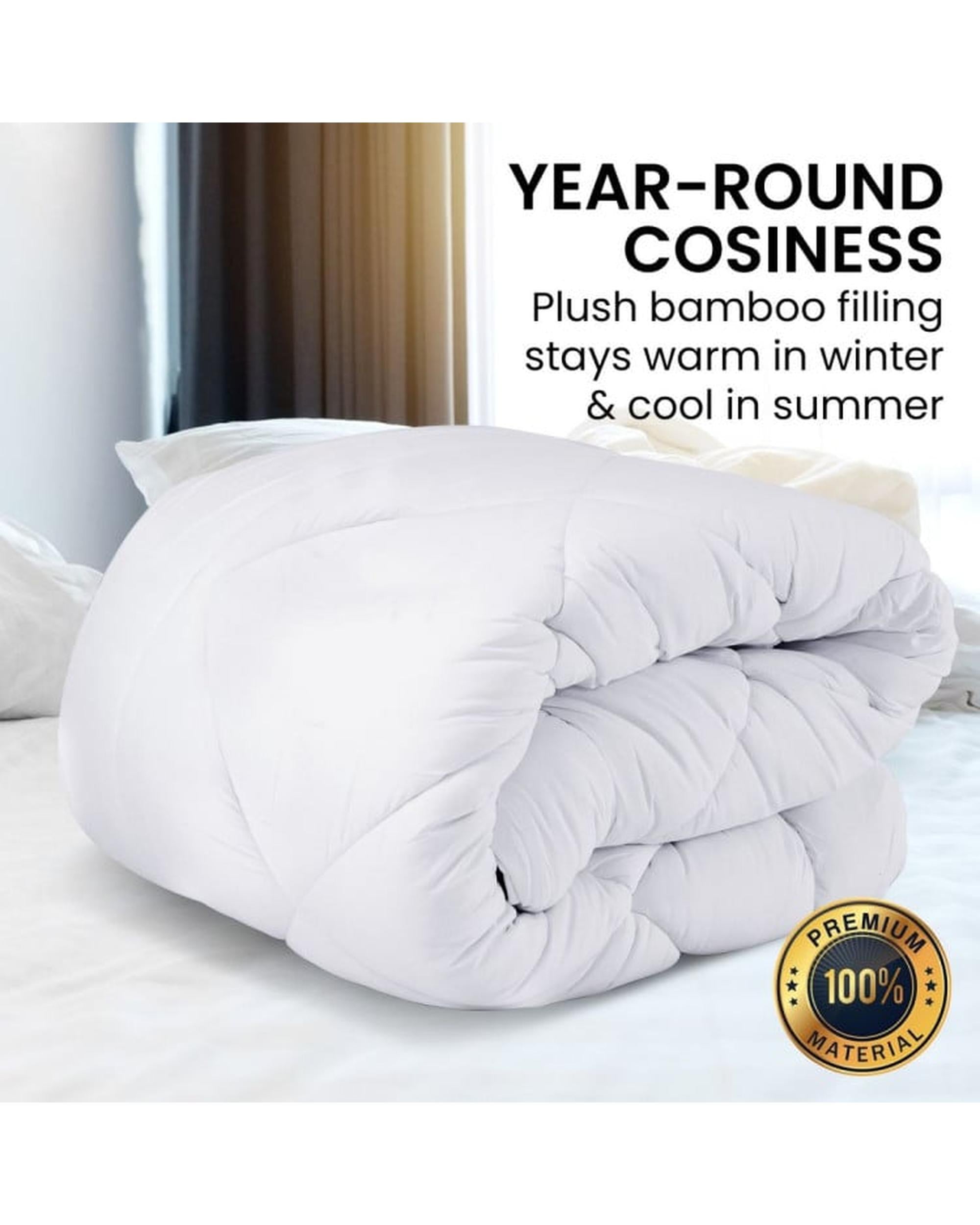 LAURA HILL 700GSM MICROFIBRE BAMBOO QUILT COMFORTER DOONA Laura Hill