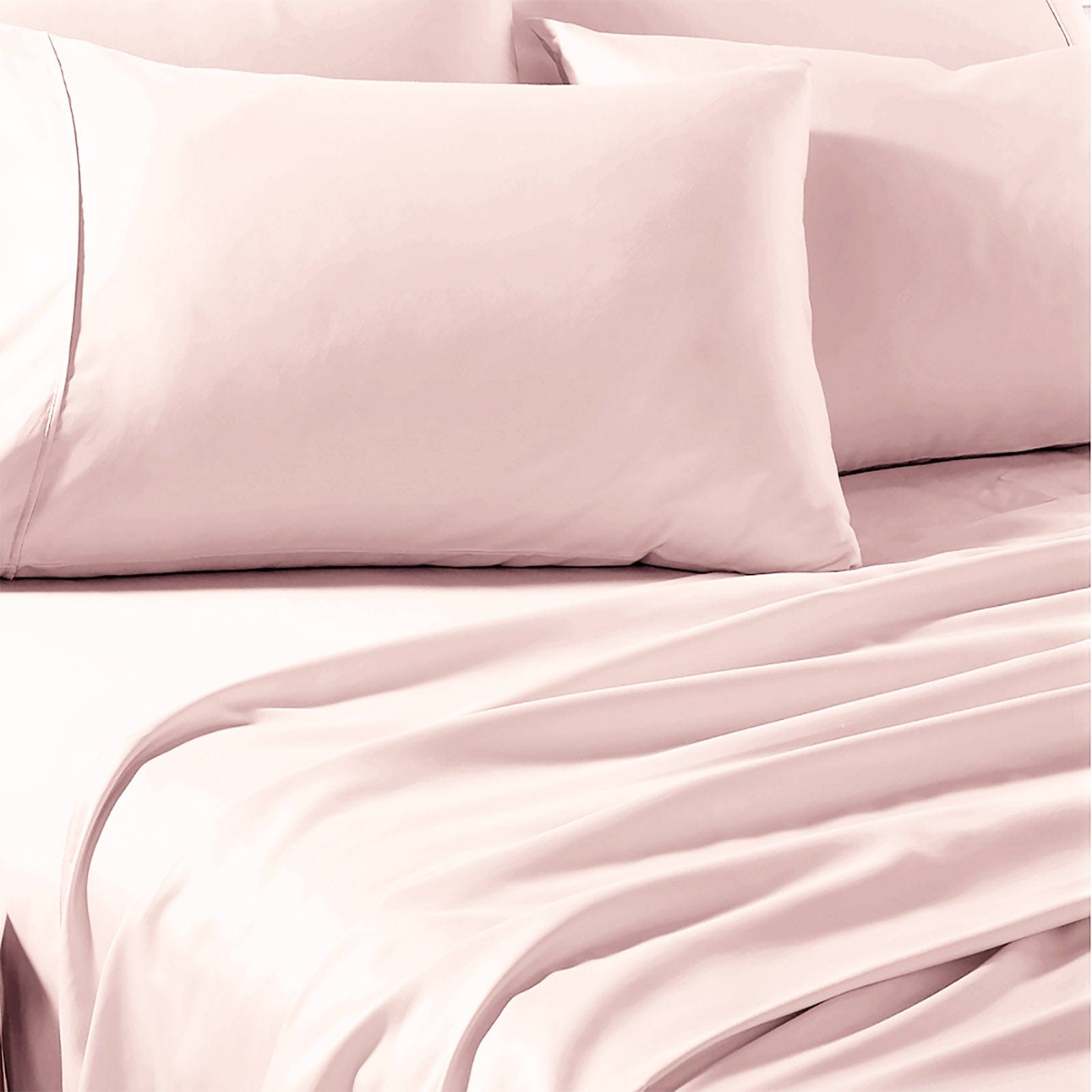 Renee Taylor Bed Sheets 1500 Thread Count Premium Cotton Blend Sheet sets - Blush