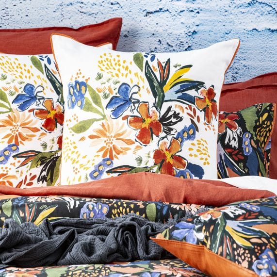 Renee Taylor Quilt Cover 300 TC Cotton Printed Quilt Cover Set - Veronica