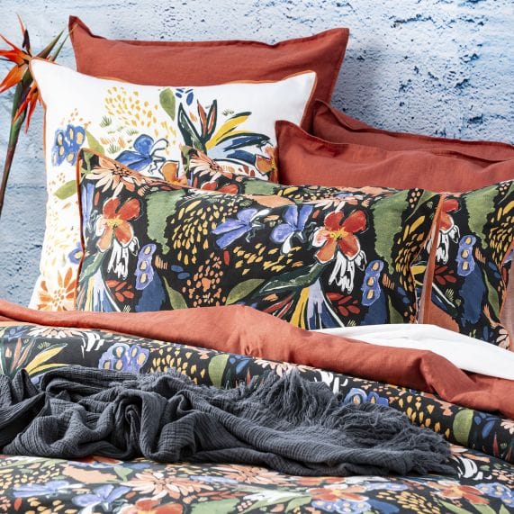 Renee Taylor Quilt Cover 300 TC Cotton Printed Quilt Cover Set - Veronica