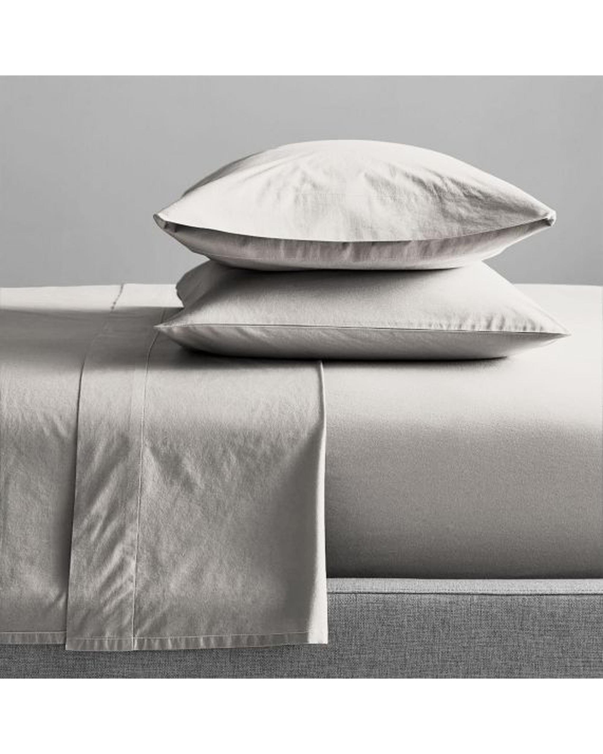 Renee Taylor Bed Sheets 300 Thread Count 100 % Organic Cotton Sheet Sets - Moonbeam