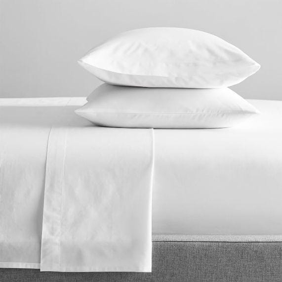 Renee Taylor Bed Sheets 300 Thread Count 100 % Organic Cotton Sheet Sets - White
