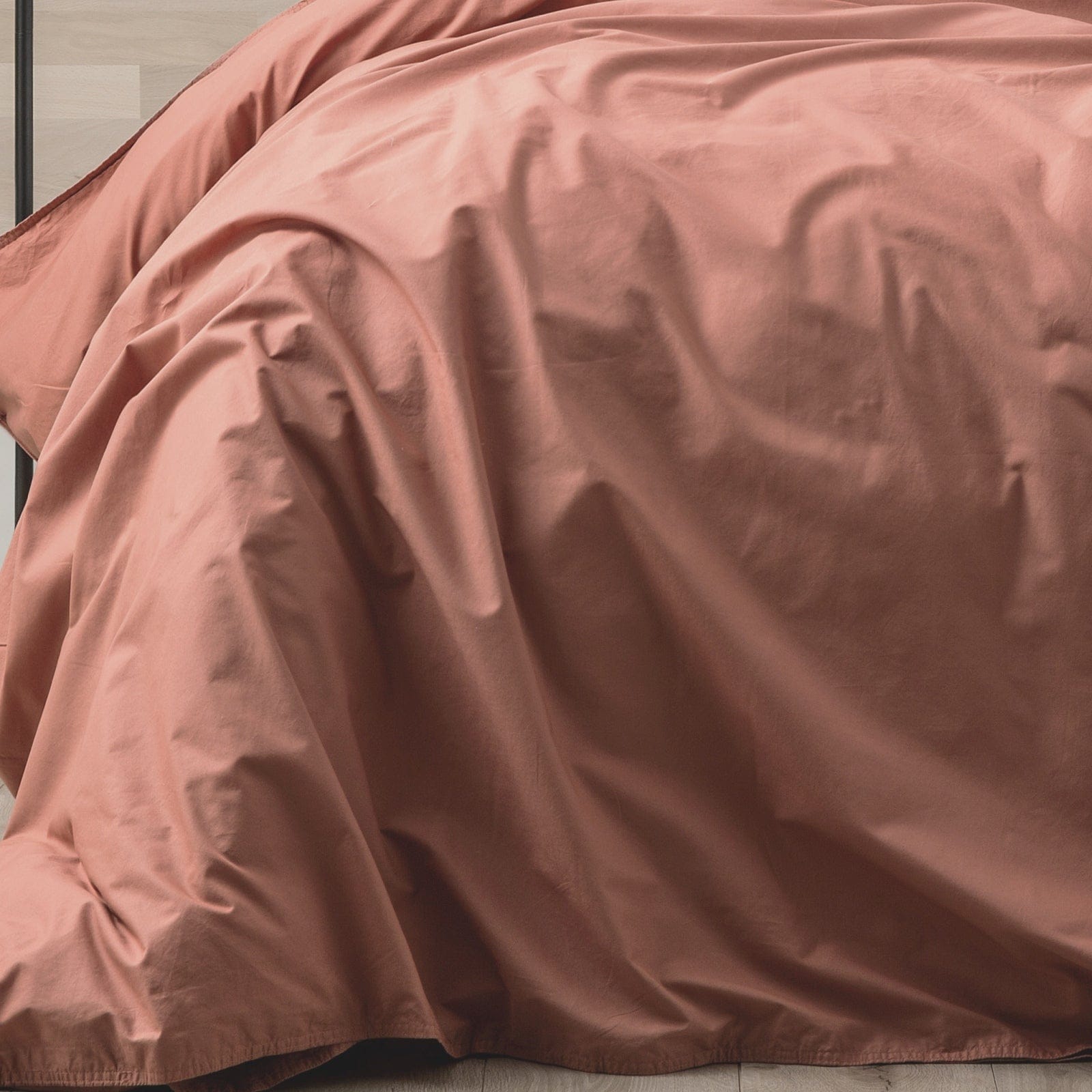 Renee Taylor Quilt Cover Helena Vintage Stone washed Quilt Cover Set - Redwood