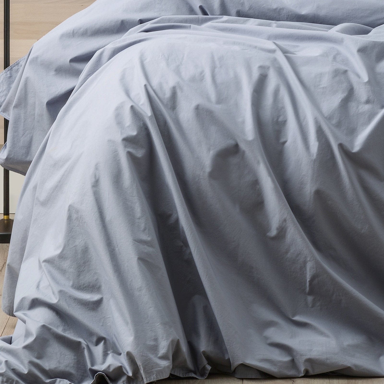 Renee Taylor Quilt Cover Lorimer 300TC Stone washed Quilt Cover Set - Celestial Blue