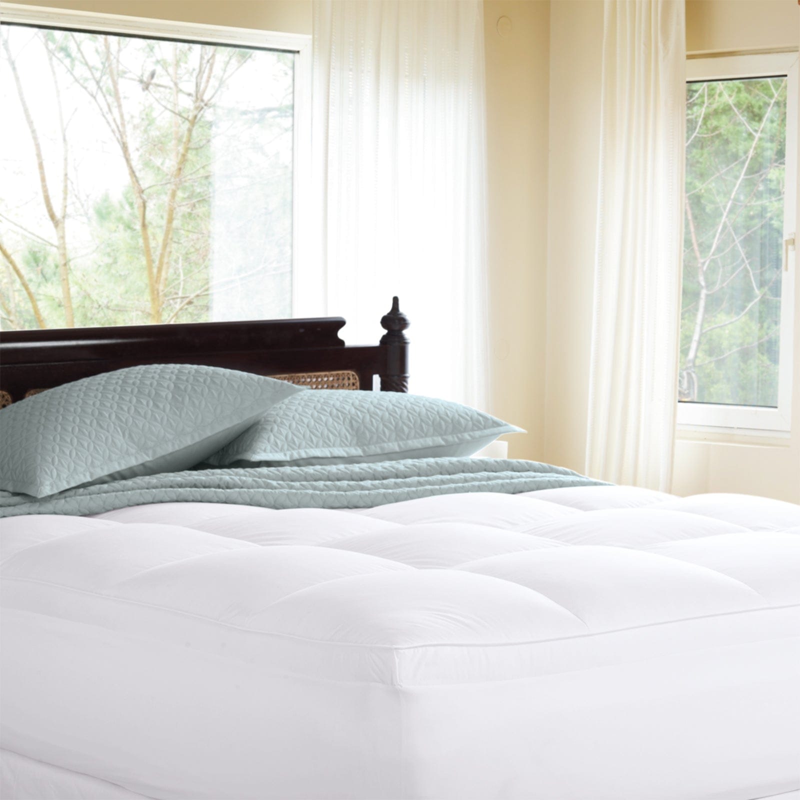 Renee Taylor Mattress Topper Platinum 1500 GSM High Loft Fully Fitted Mattress Topper