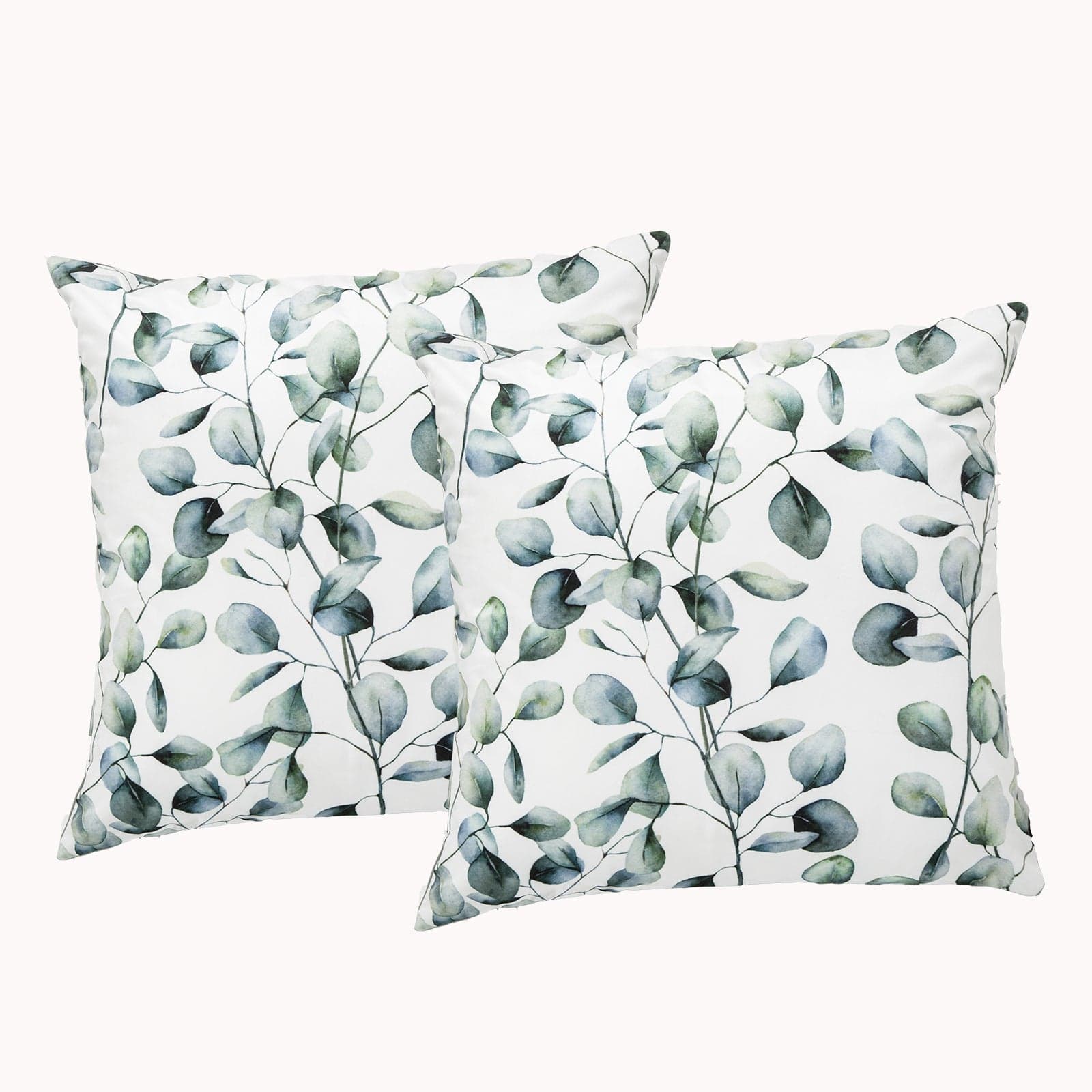 Renee Taylor Cushion Poly Velvet Printed Cushion filled 50 x 50 Cms  Willow- Twin Pack