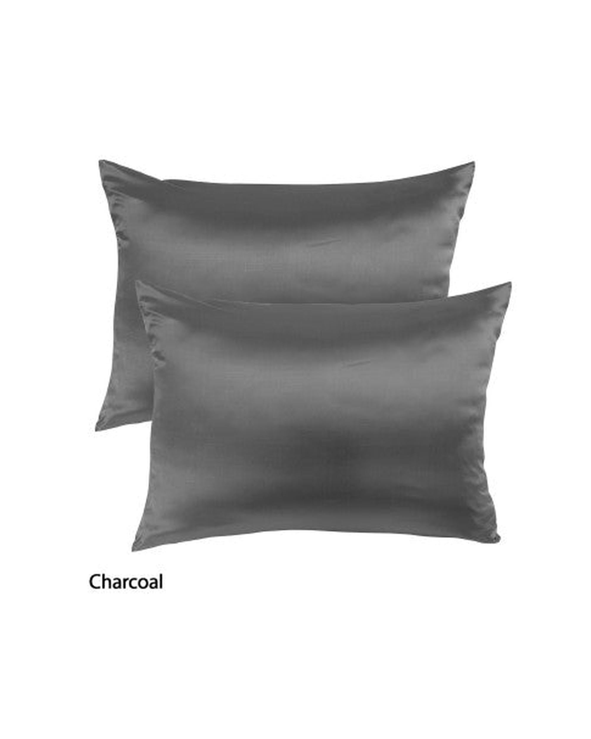 Royal Comfort Pillowcase Charcoal Royal Comfort Mulberry Soft Silk Hypoallergenic Pillowcase Twin Pack 51 x 76cm 51 x 76 cm - 7 Colours