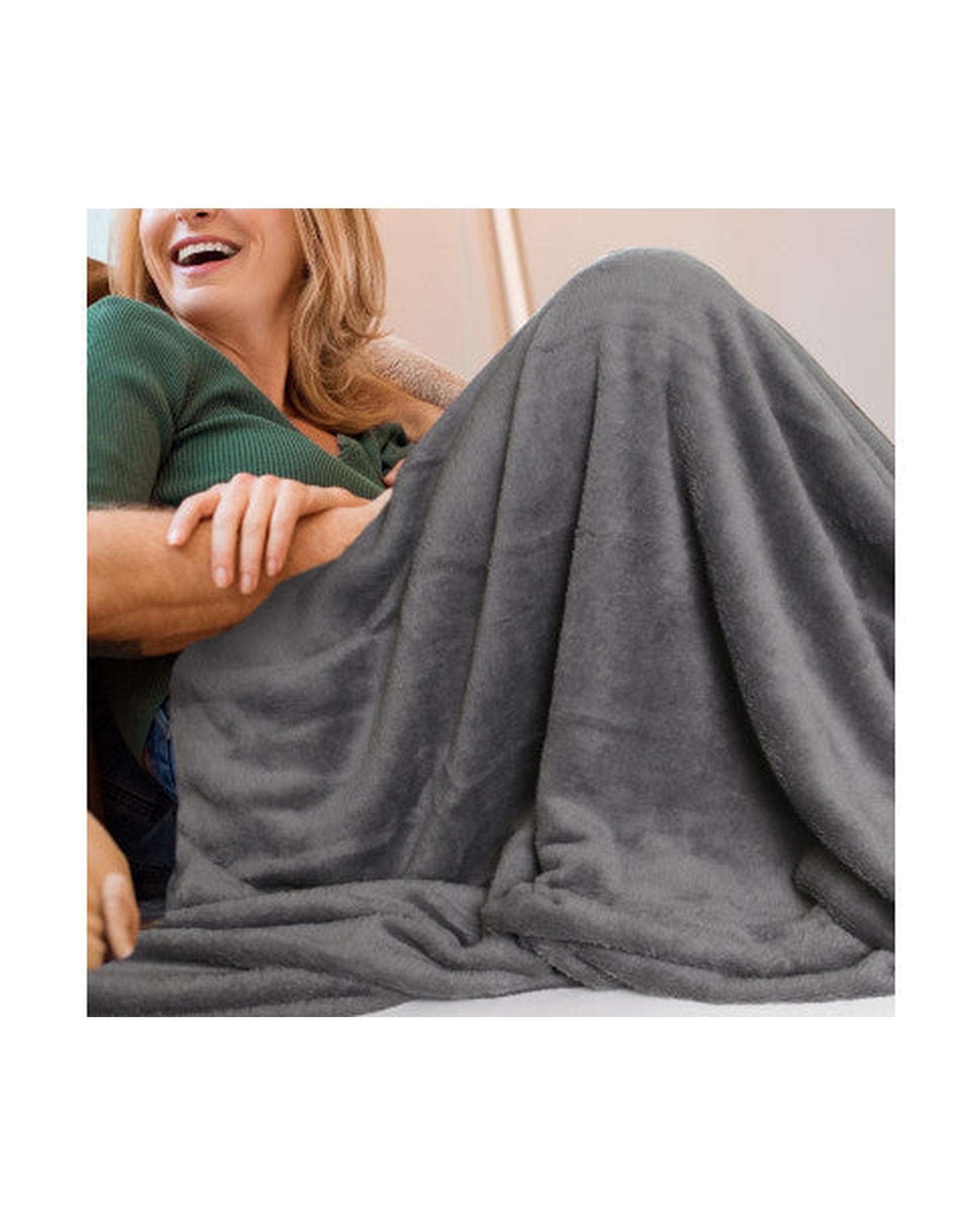 Royal Comfort Blanket Dark Grey Royal Comfort Plush Blanket Throw Warm Soft Super Soft Large 220cm x 240cm - 5 Colours