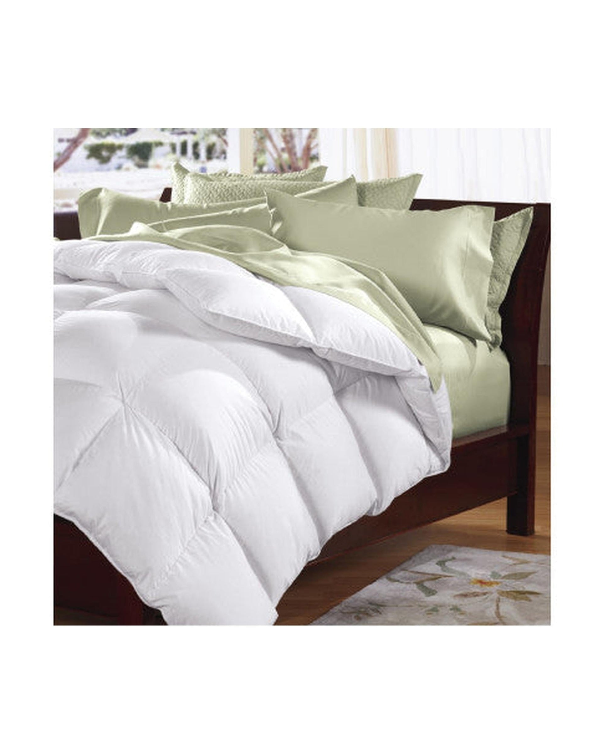 Royal Comfort Duvet/Quilt Goose Feather & Down Quilt 500GSM + Goose Feather and Down Pillows 2 Pack Combo
