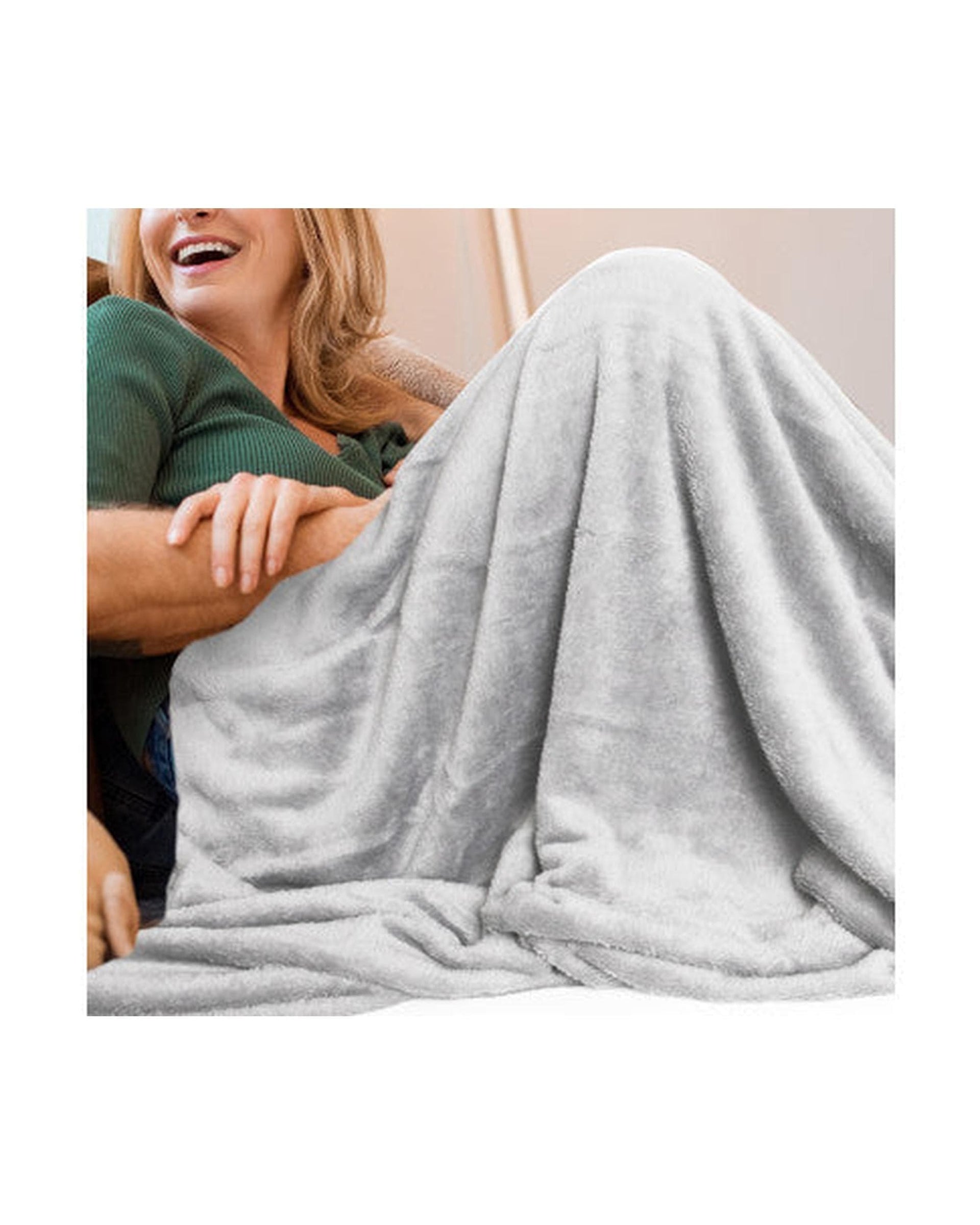 Royal Comfort Blanket Light Grey Royal Comfort Plush Blanket Throw Warm Soft Super Soft Large 220cm x 240cm - 5 Colours