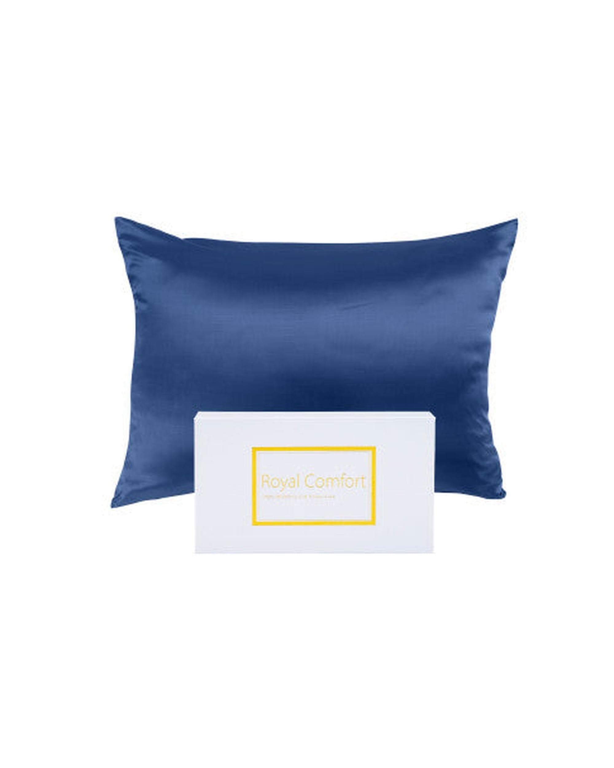 Royal Comfort Pillowcase Navy Royal Comfort Pure Silk Pillow Case 100% Mulberry Silk Hypoallergenic Pillowcase - 10 Colours