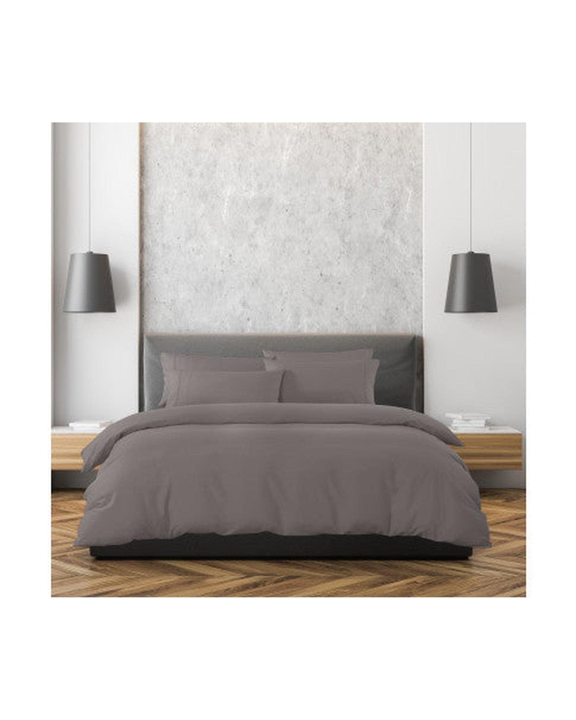 Royal Comfort Quilt Cover Royal Comfort 1500 Thread Count 6 Piece Cotton Rich Bedroom Collection Set - GREY