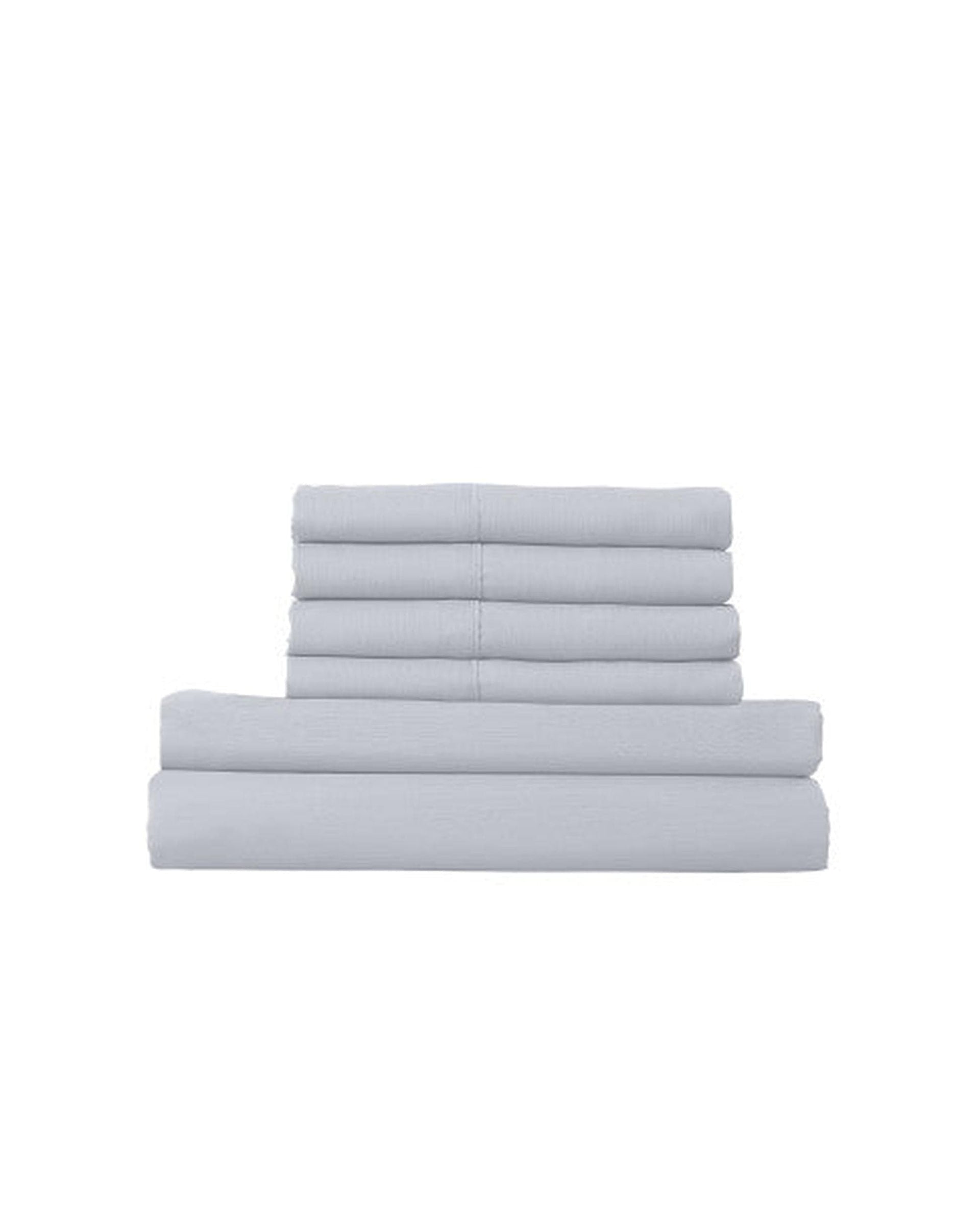 Royal Comfort Quilt Cover Royal Comfort 1500 Thread Count 6 Piece Cotton Rich Bedroom Collection Set - INDIGO