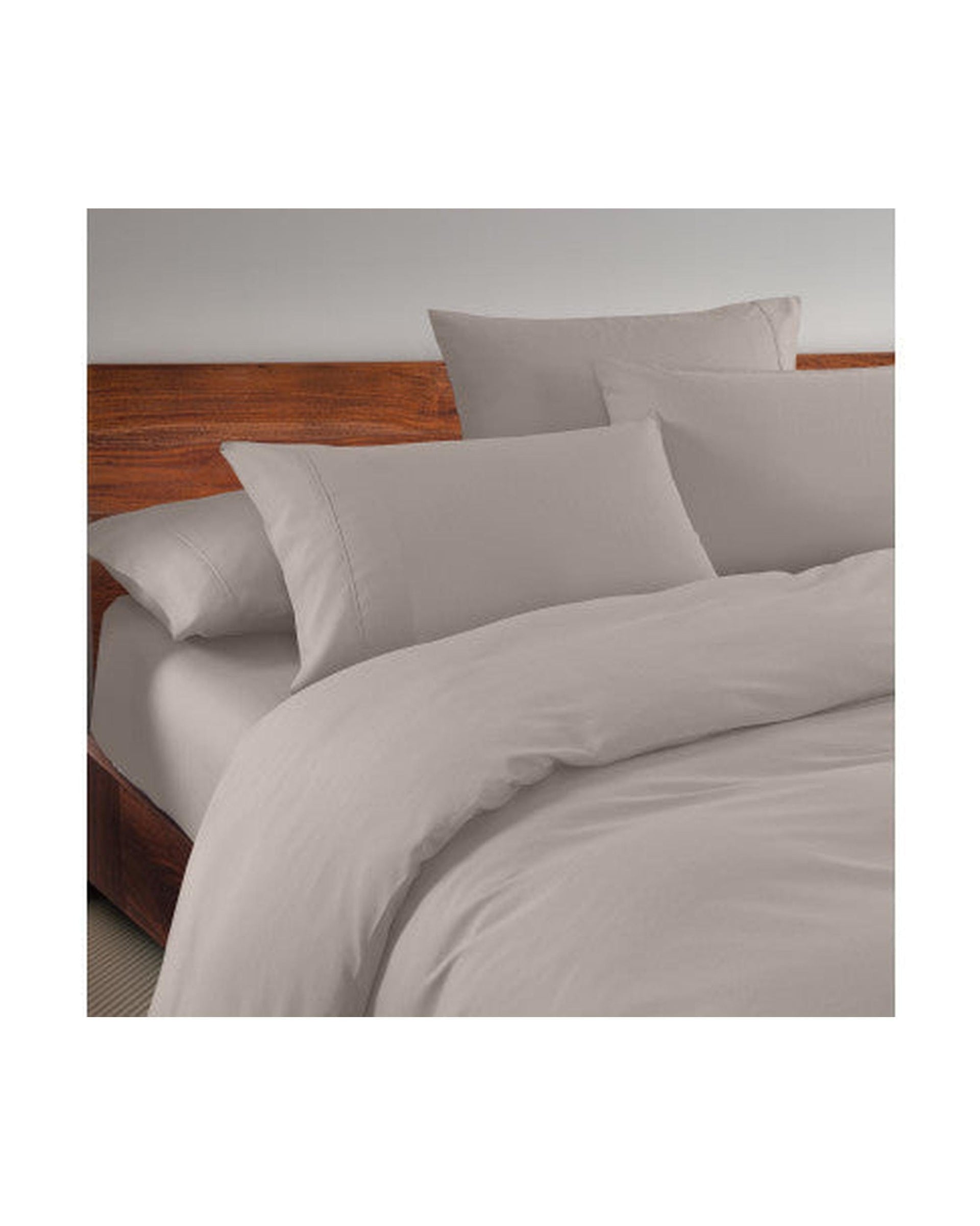Royal Comfort Quilt Cover Royal Comfort 1500 Thread Count 6 Piece Cotton Rich Bedroom Collection Set - STONE