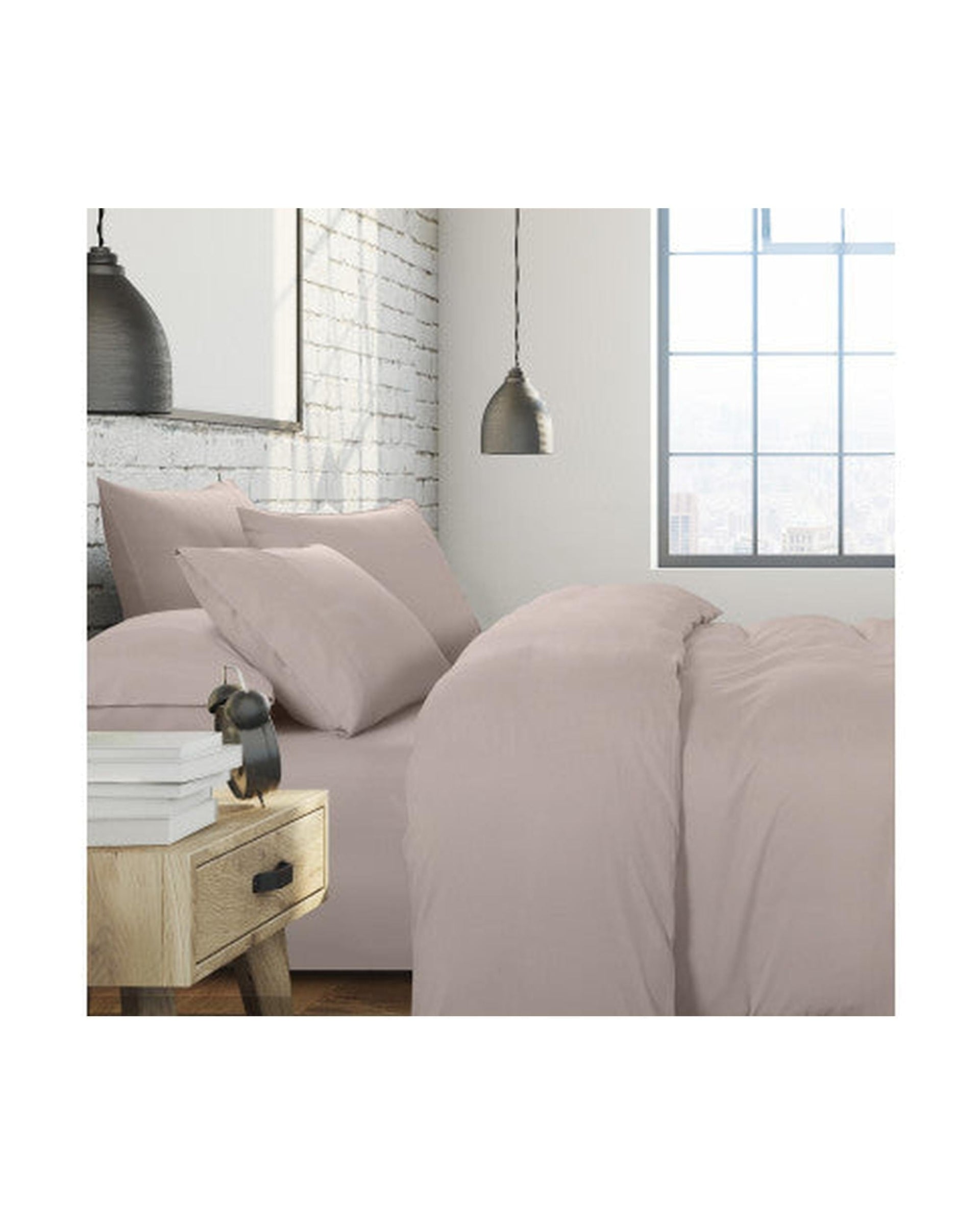 Royal Comfort Quilt Cover Royal Comfort 1500 Thread Count 6 Piece Cotton Rich Bedroom Collection Set - STONE
