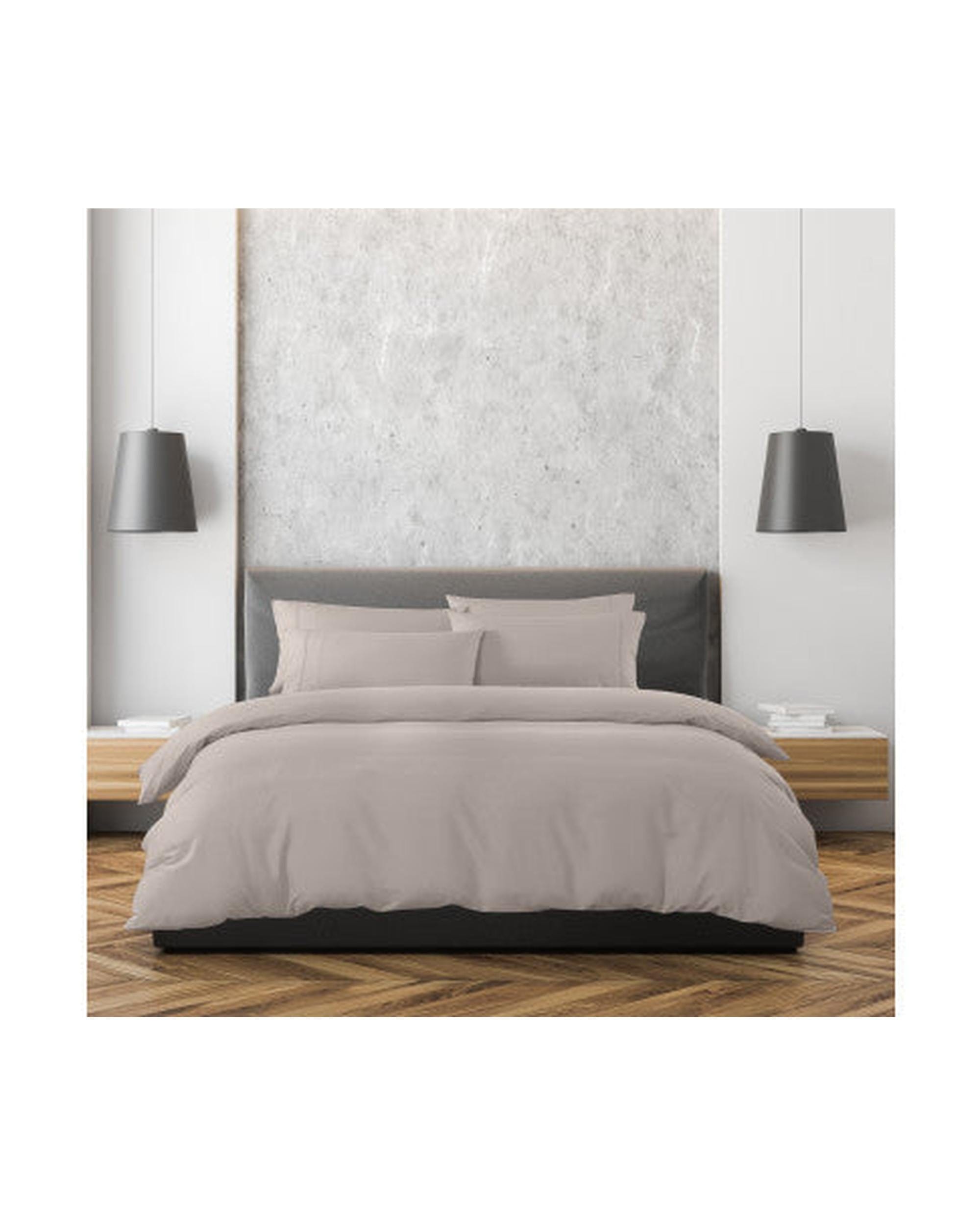 Royal Comfort Quilt Cover Royal Comfort 1500 Thread Count 6 Piece Cotton Rich Bedroom Collection Set - STONE