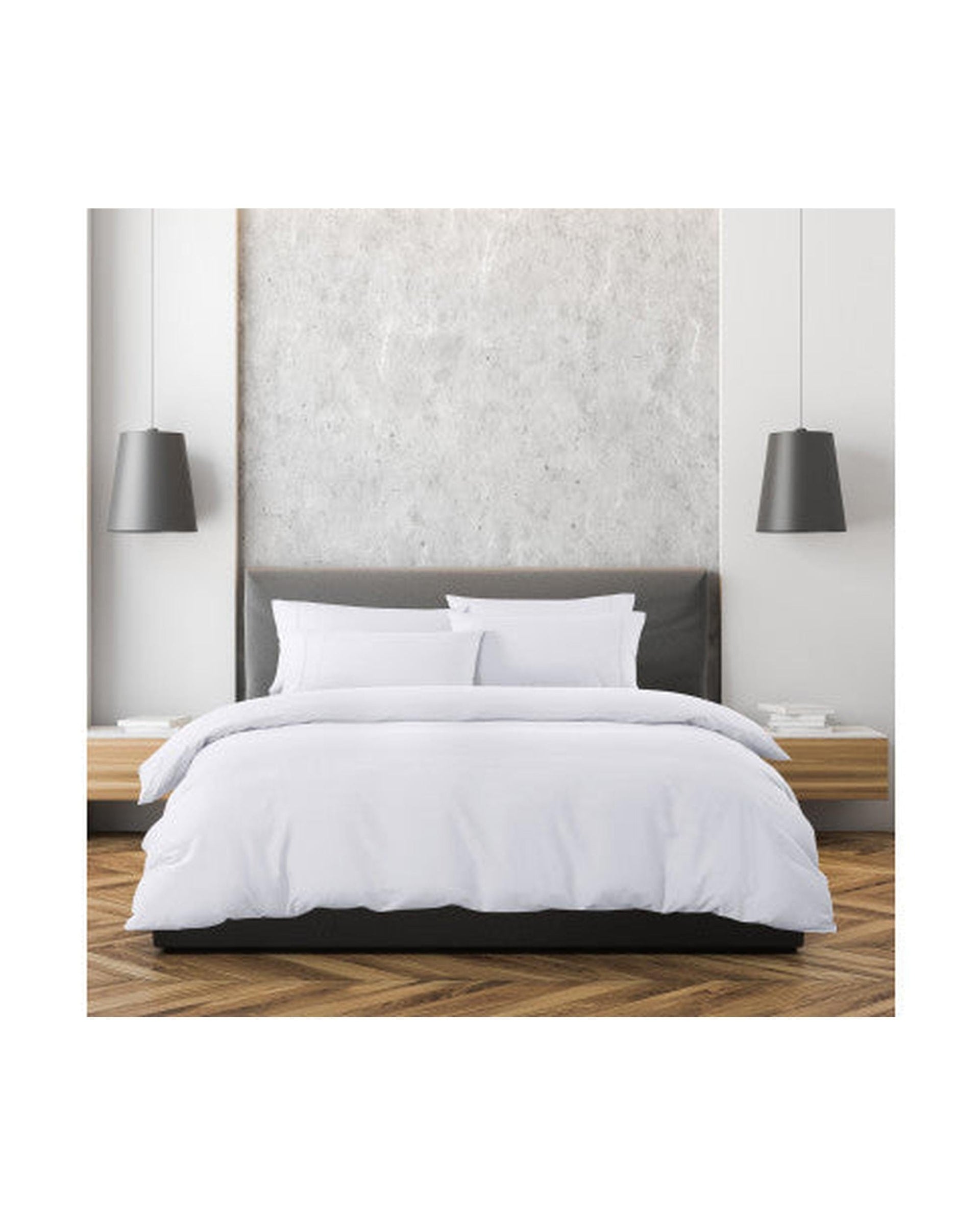 Royal Comfort Quilt Cover Royal Comfort 1500 Thread Count 6 Piece Cotton Rich Bedroom Collection Set - WHITE