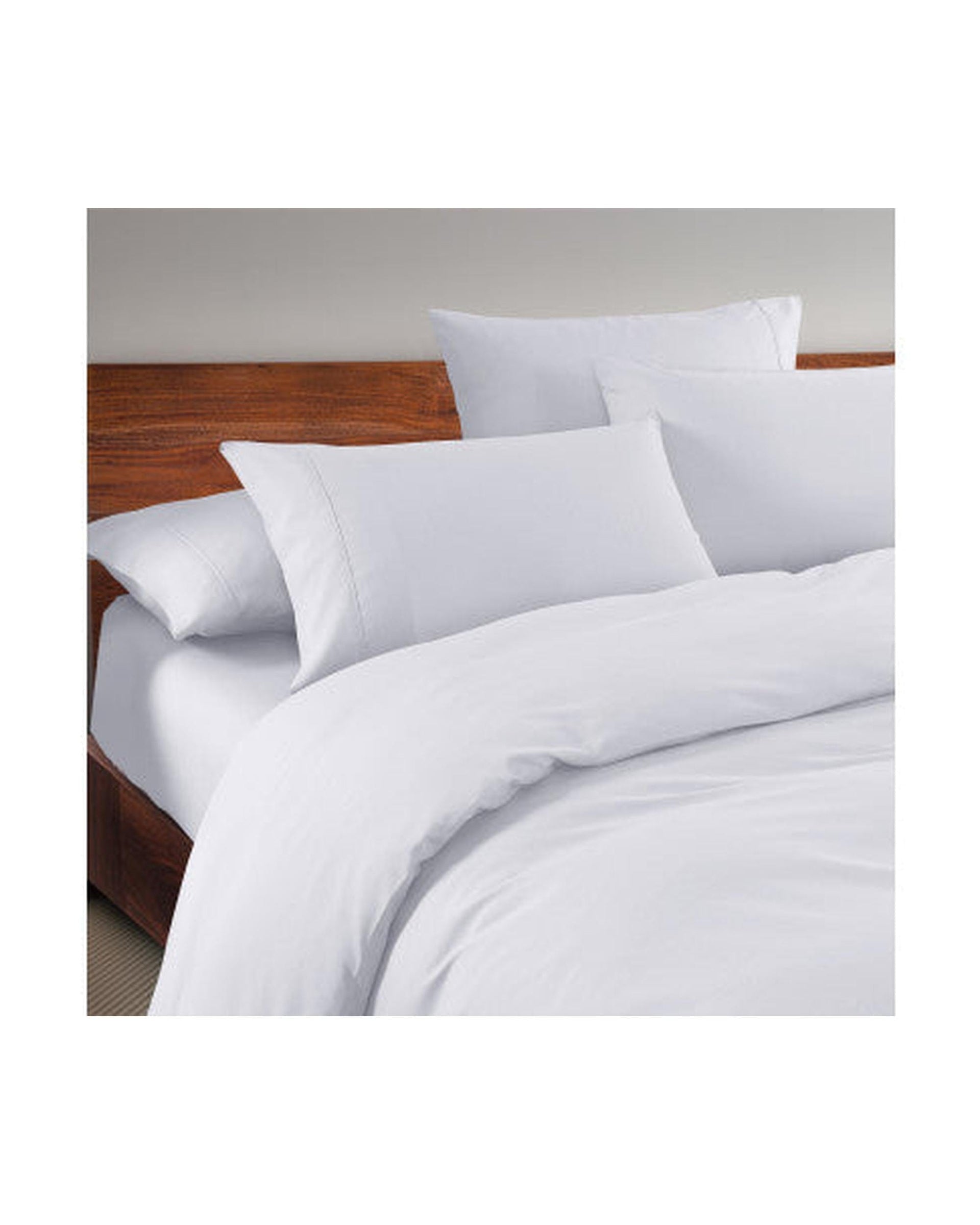 Royal Comfort Quilt Cover Royal Comfort 1500 Thread Count 6 Piece Cotton Rich Bedroom Collection Set - WHITE
