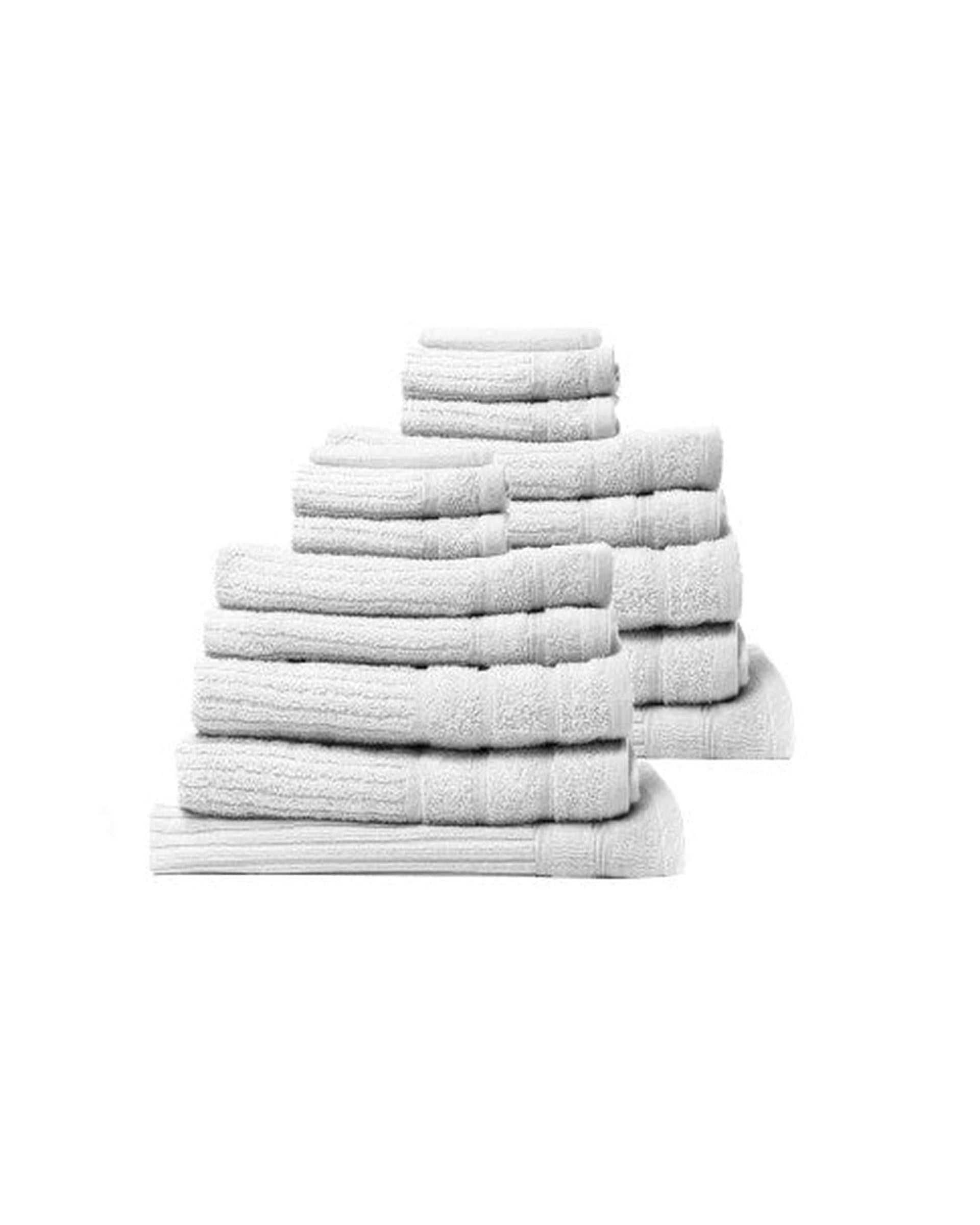 Royal Comfort Bathroom Towel Sets Royal Comfort 16 Piece Egyptian Cotton Eden Towel Set 600GSM