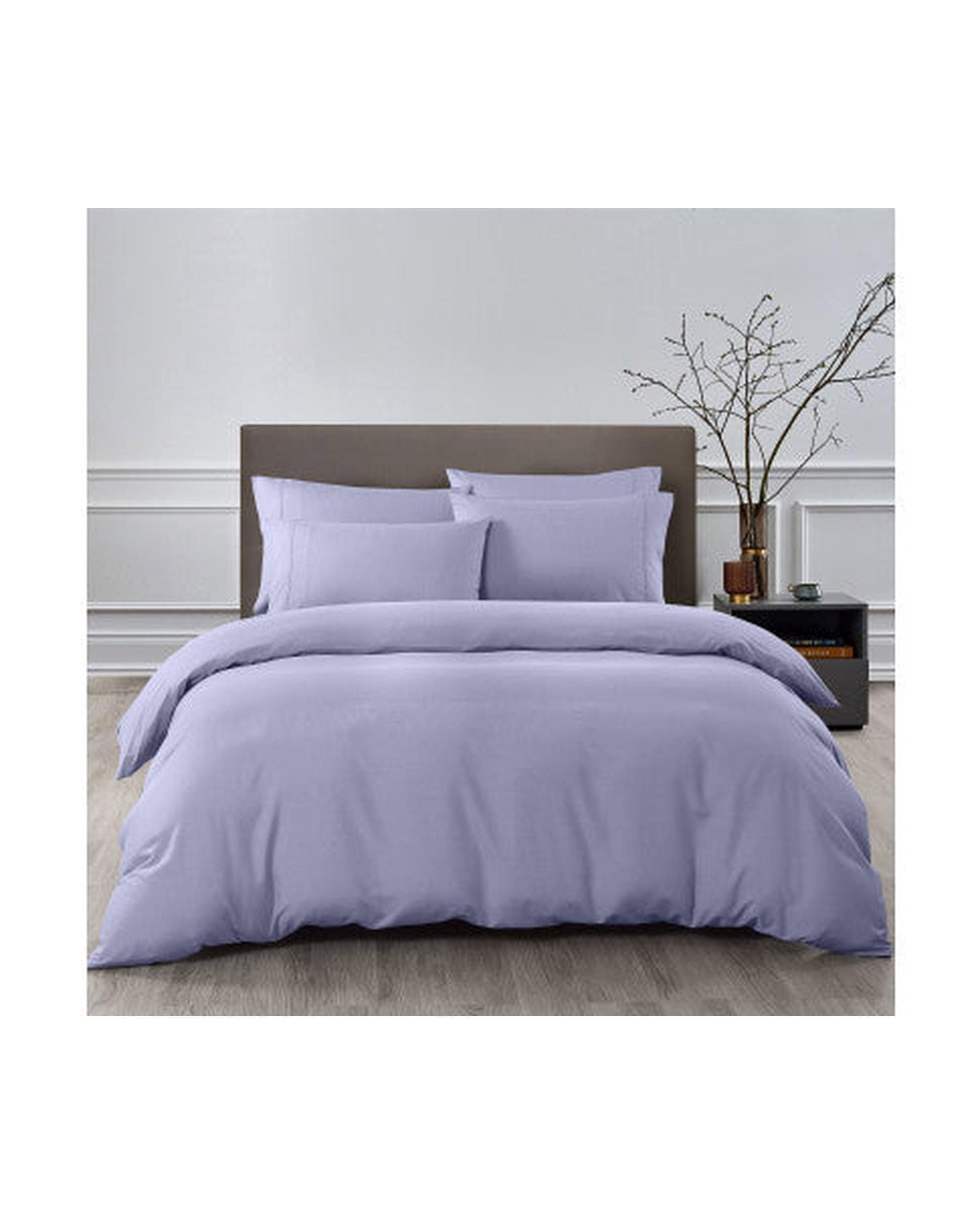 Royal Comfort Quilt Cover Royal Comfort 2000TC 6 Piece Bamboo Sheet & Quilt Cover Set Cooling Breathable - LILAC GREY