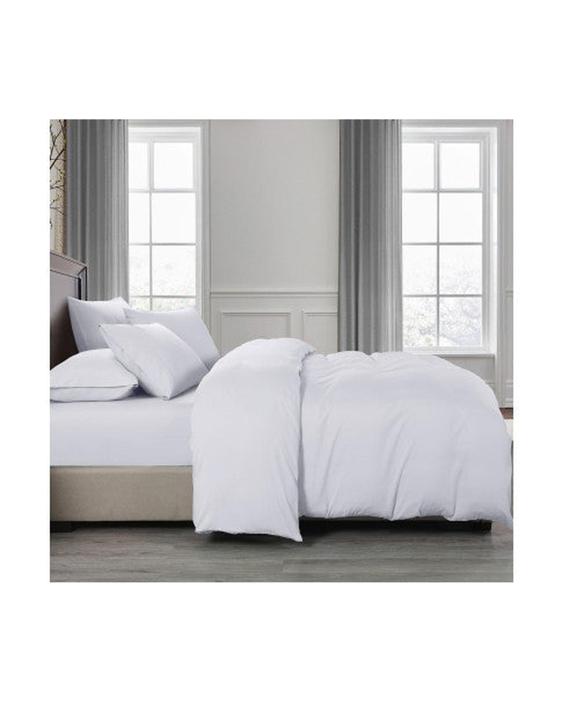 Royal Comfort Quilt Cover Royal Comfort 2000TC 6 Piece Bamboo Sheet & Quilt Cover Set Cooling Breathable - WHITE