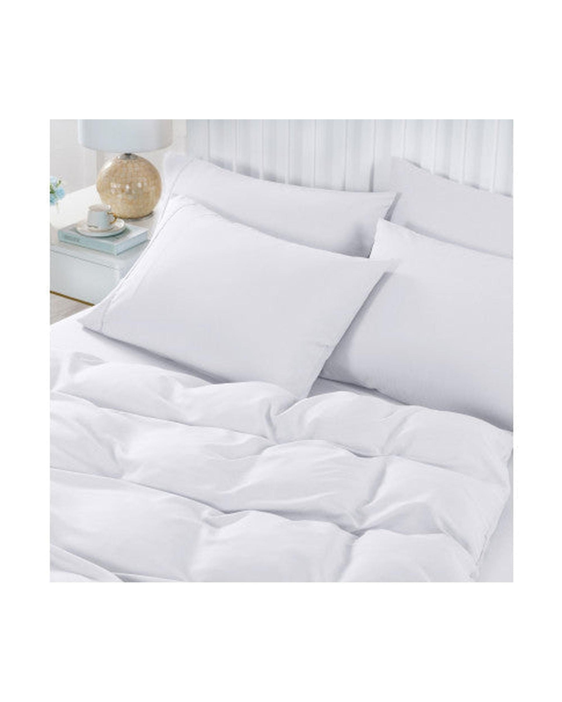 Royal Comfort Quilt Cover Royal Comfort 2000TC 6 Piece Bamboo Sheet & Quilt Cover Set Cooling Breathable - WHITE