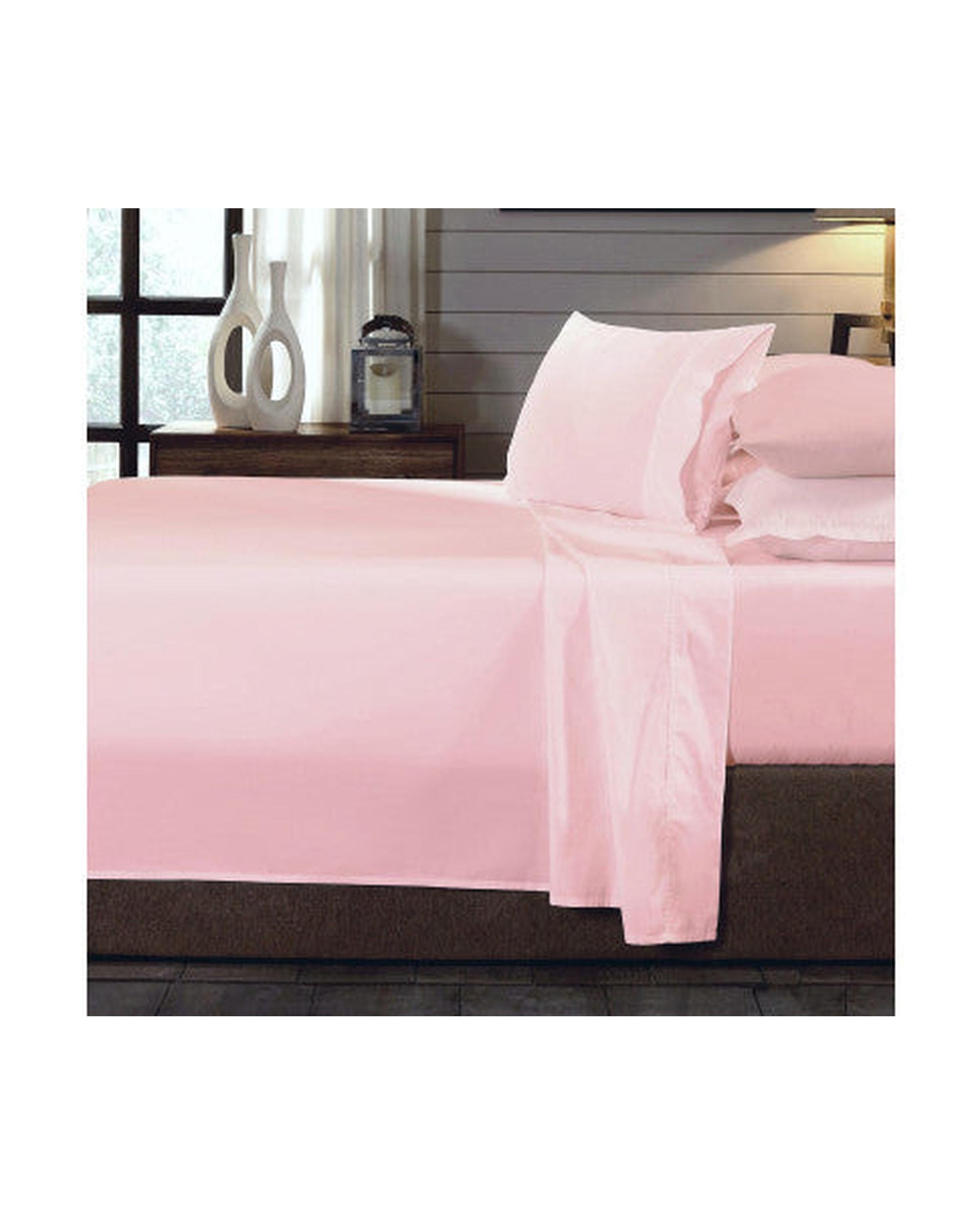 Royal Comfort Bed Sheets Royal Comfort 250TC Organic 100% Cotton Sheet Set 4 Piece Luxury Hotel Style - BLUSH