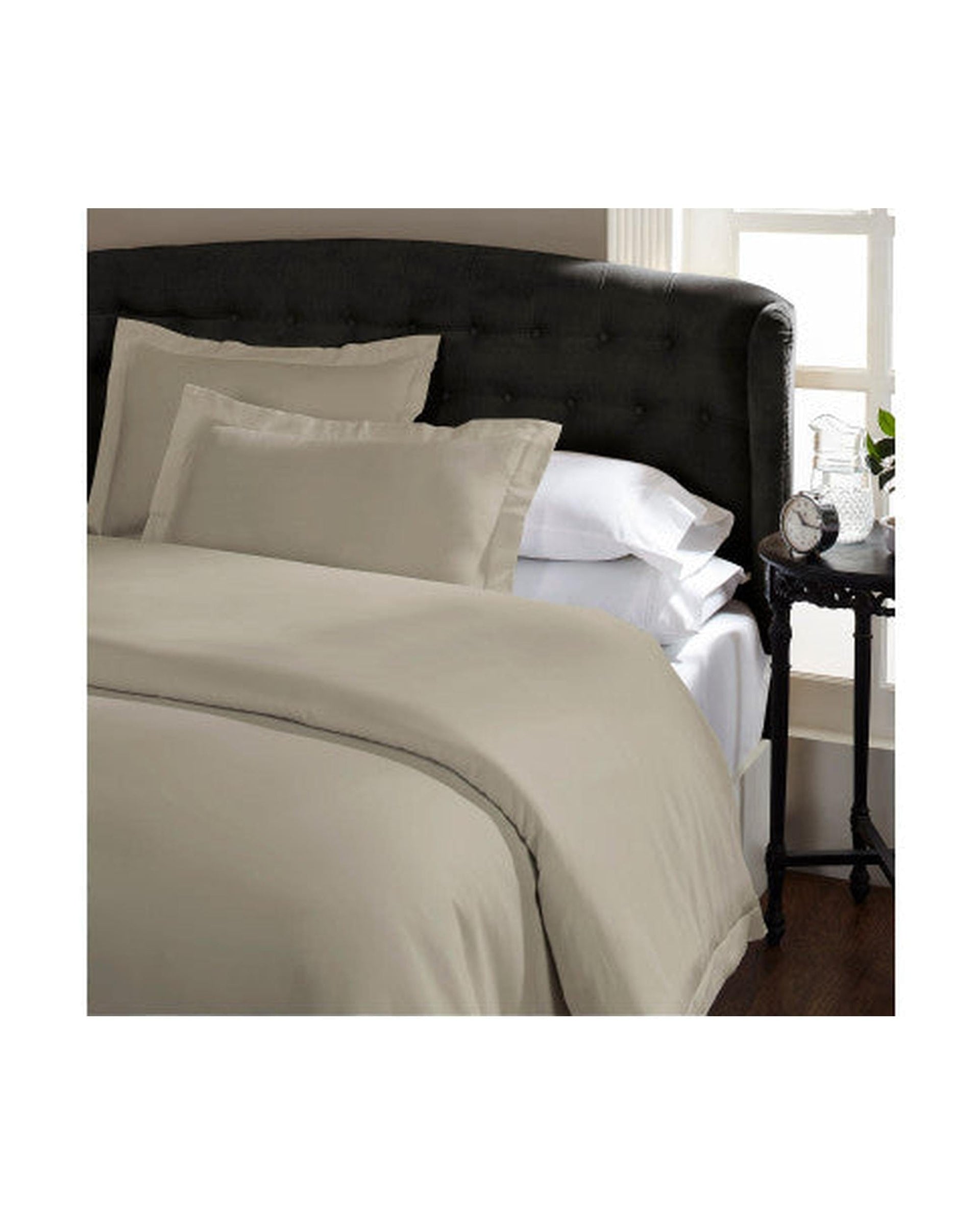 Royal Comfort Quilt Cover Royal Comfort King 1500TC Markle Collection Cotton Blend Quilt Cover Set - STONE