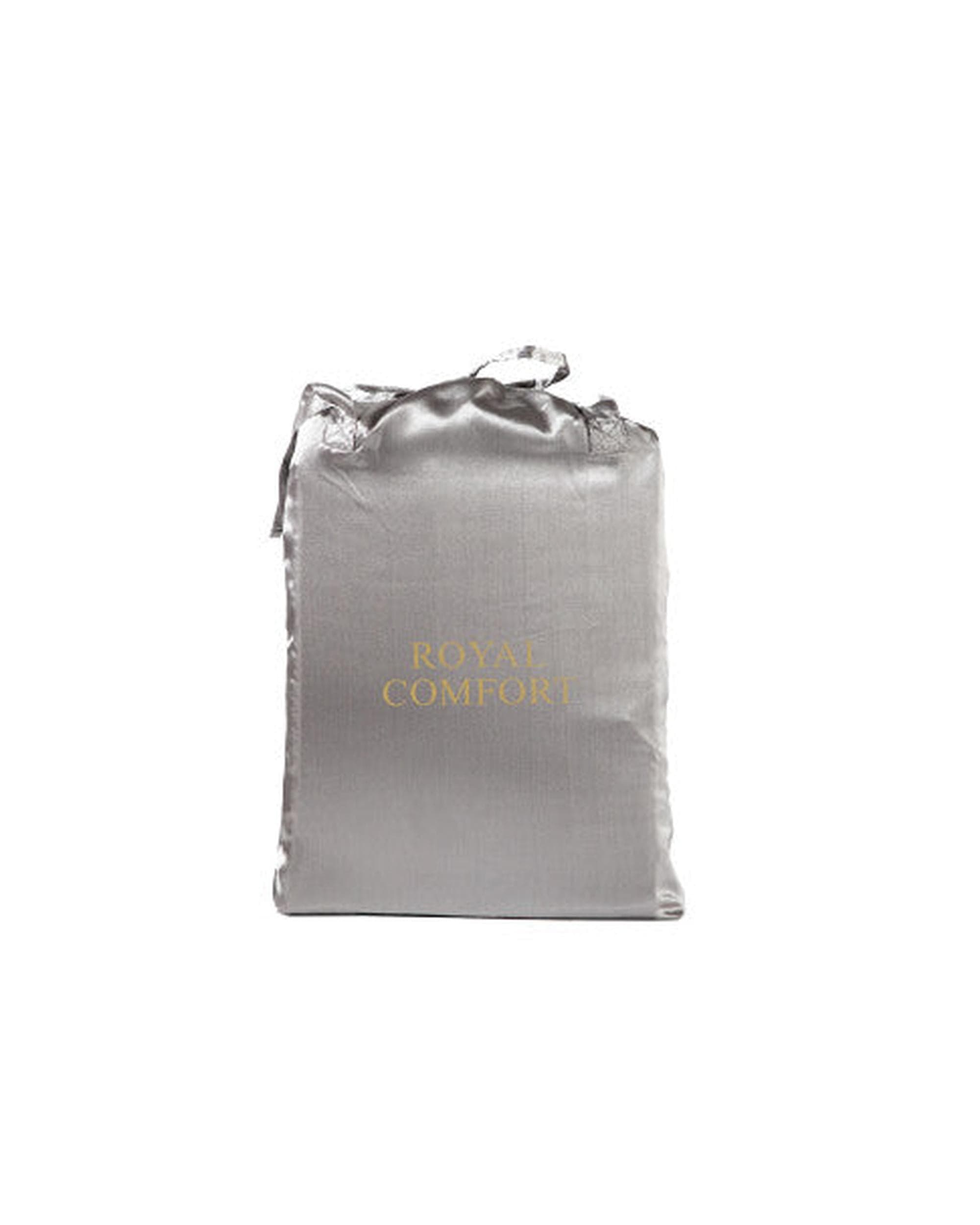 Royal Comfort Bed Sheets Royal Comfort Satin Sheet Set 4 Piece Fitted Flat Sheet Pillowcases - Charcoal