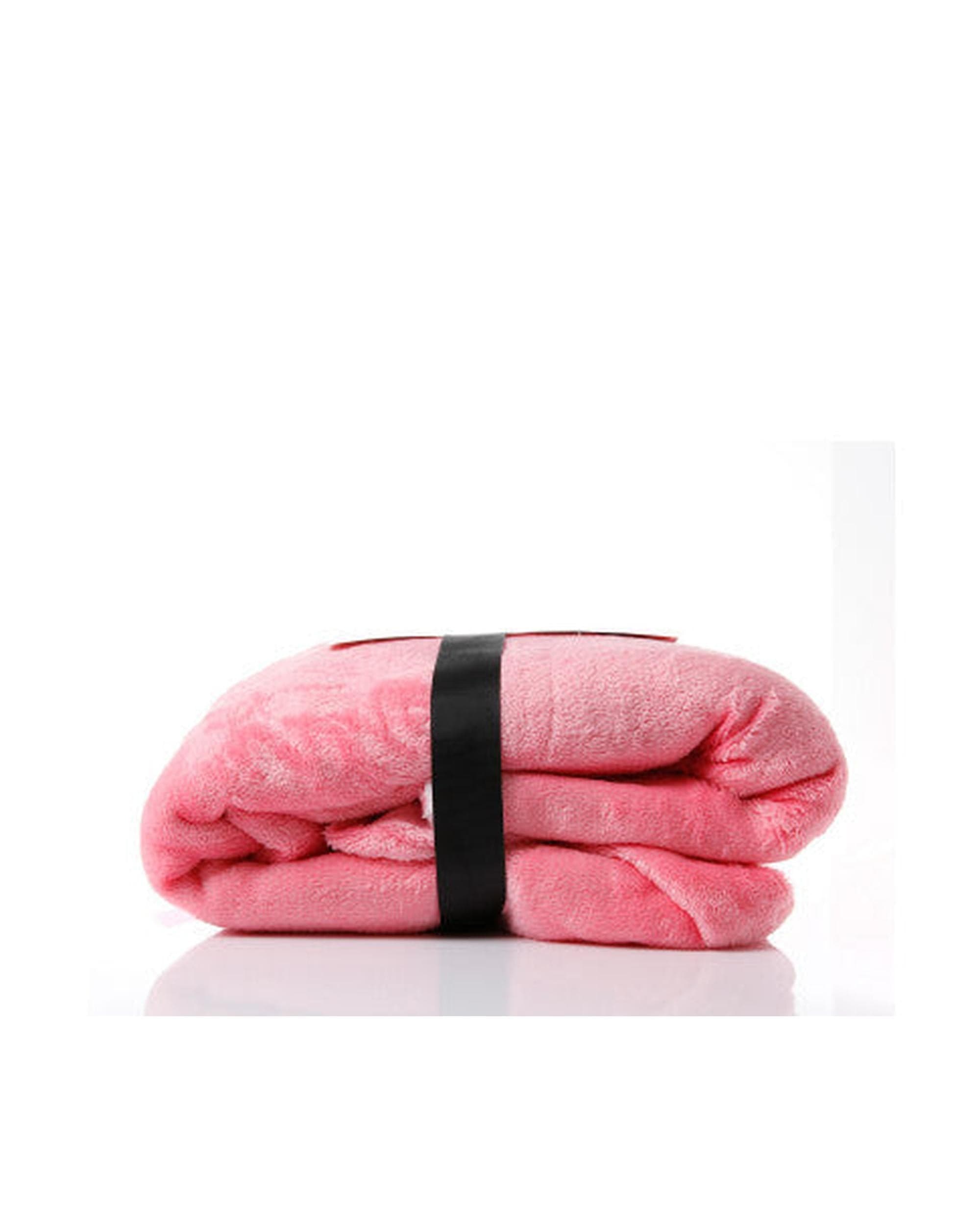 Royal Comfort Pajamas Royal Comfort Snug Hoodie Nightwear Super Soft Reversible Coral Fleece 750GSM One Size Pink
