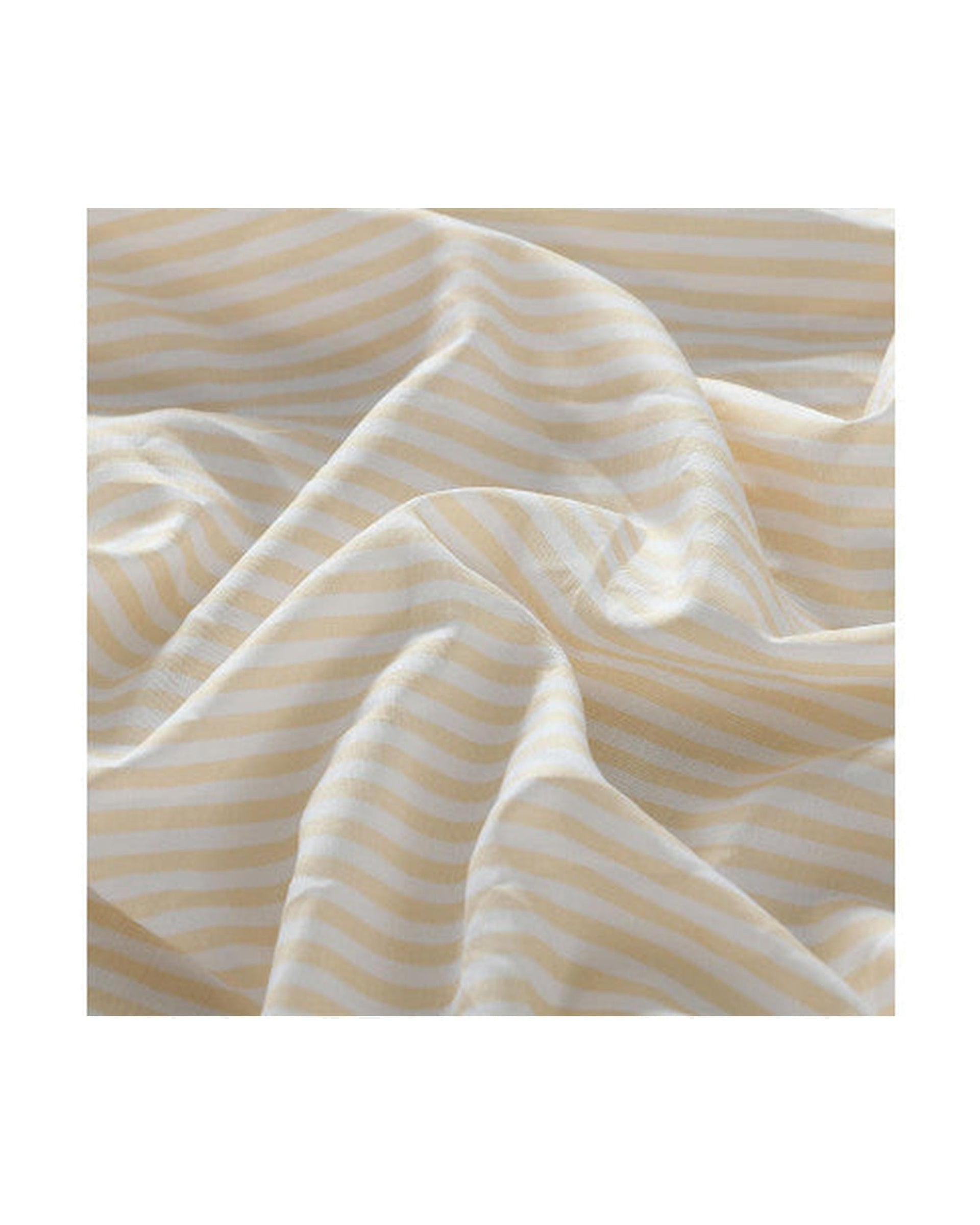 Royal Comfort Quilt Cover Royal Comfort Striped Flax Linen Blend Quilt Cover Set Soft Touch Bedding - Beige
